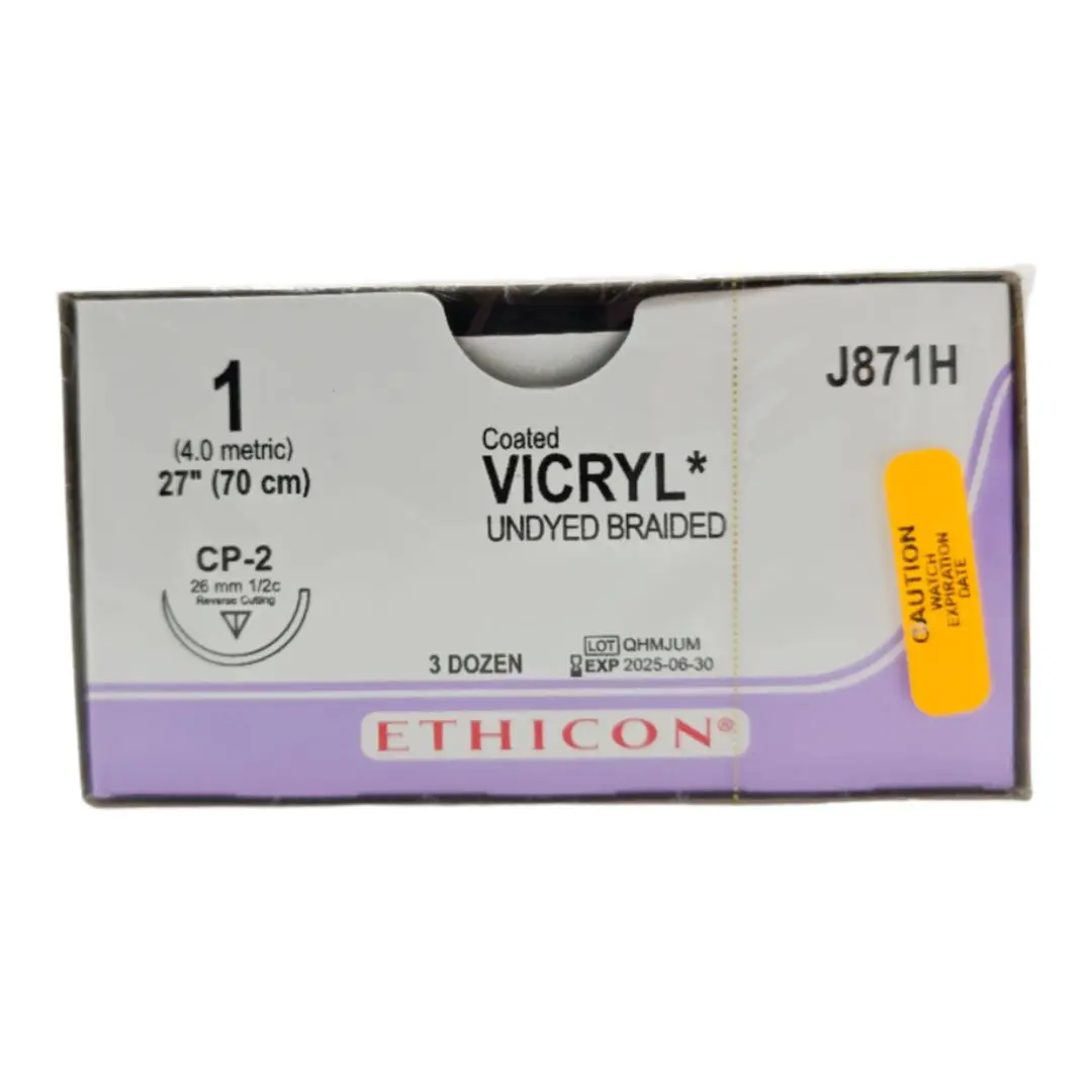Ethicon J871H 1 Coated VICRYL 1X27" CP-2 BX/36