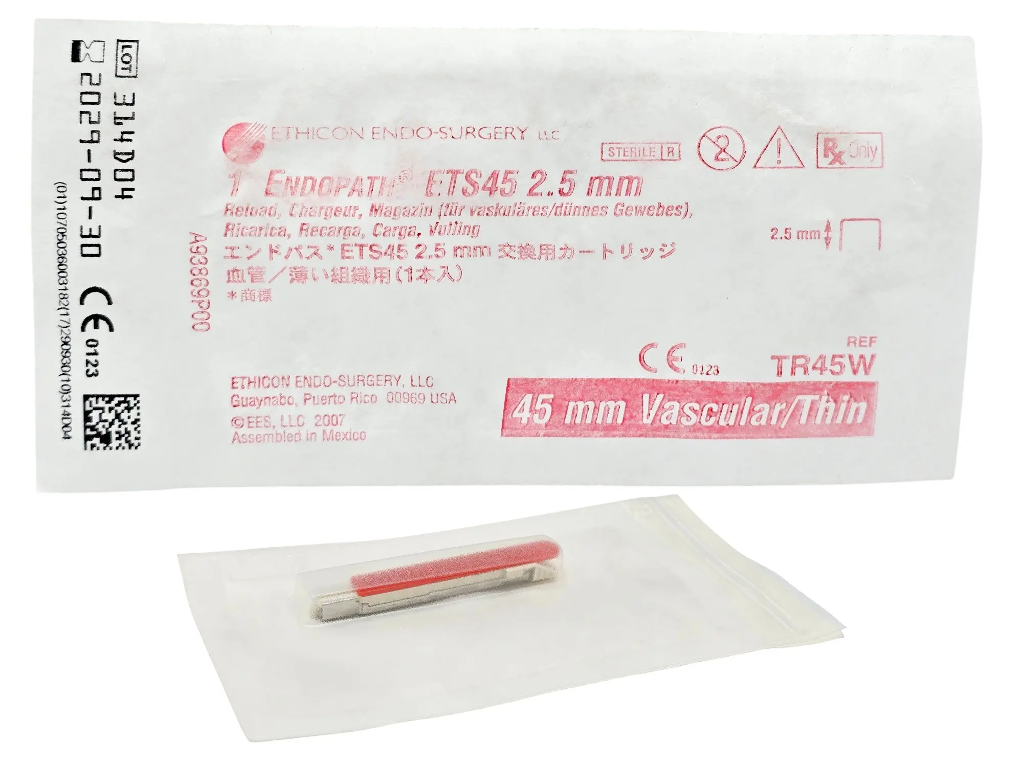 Ethicon TR45W Endopath ETS45 2.5mm Reloads Vascular Thin 1/EA