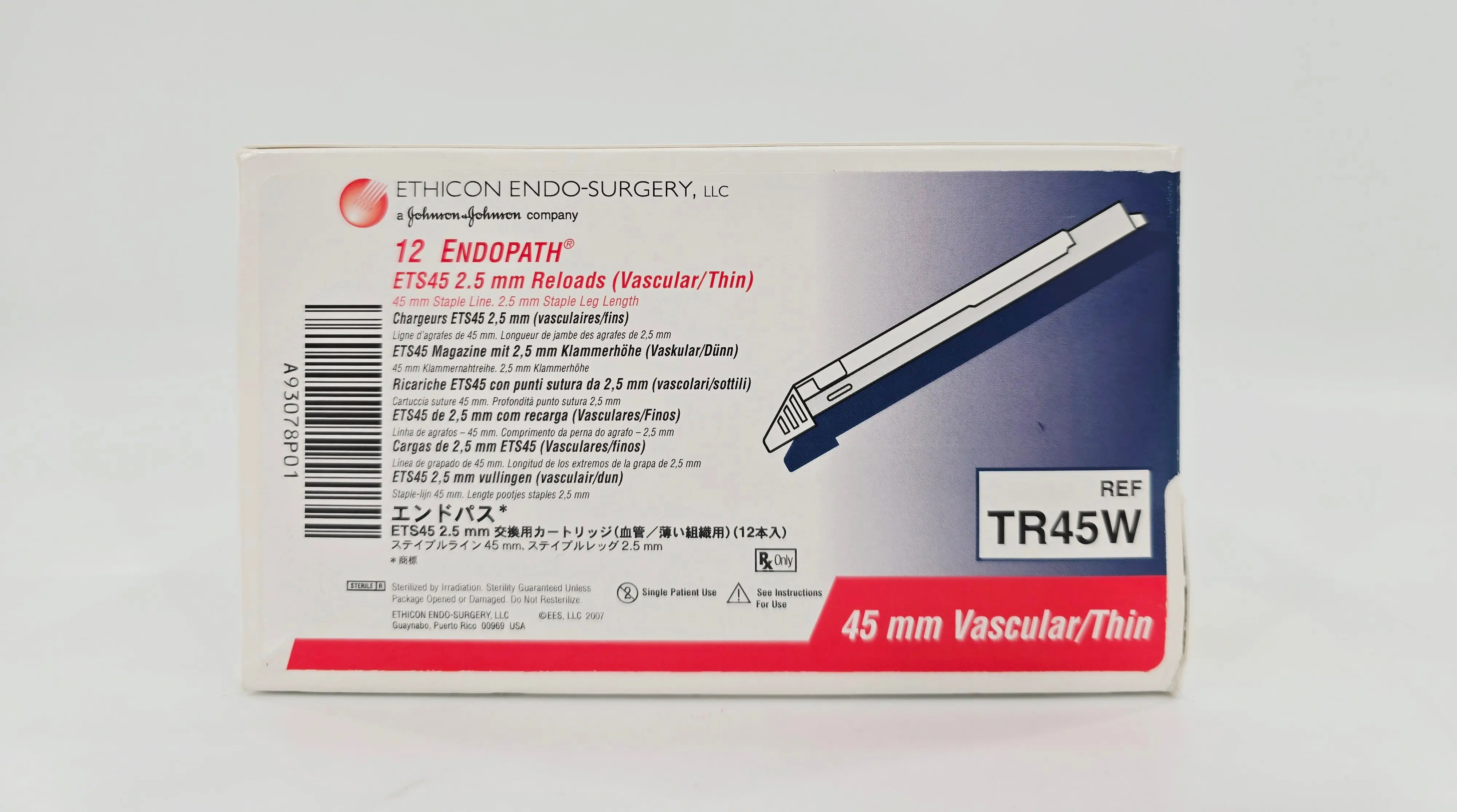 Ethicon TR45W Endopath ETS45 2.5mm Reloads Vascular Thin BX/12 - Image 2