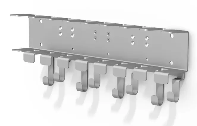 GCX PH-0069-03B Philips MX40/ Telemetry Device Wall Mount Storage Bay 8 Devices - Image 4
