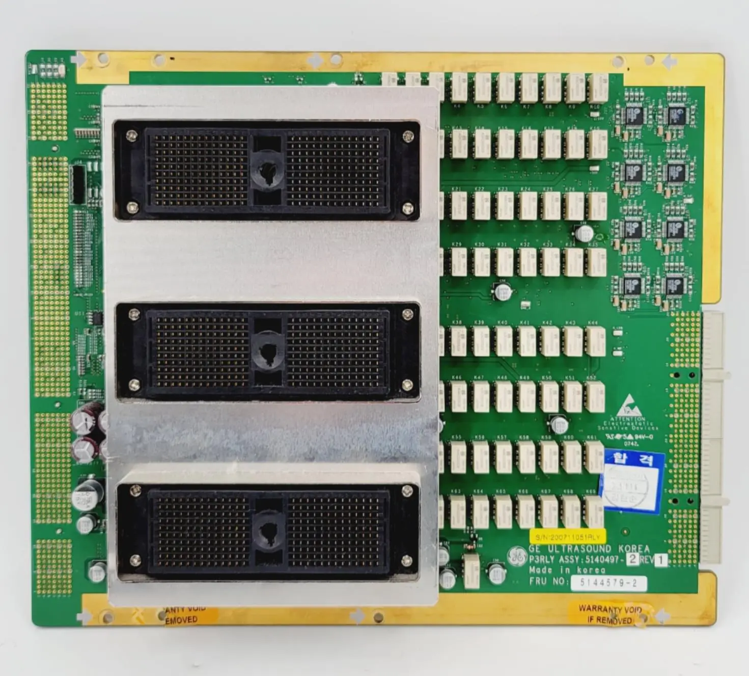 GE 5140497-2 Rev 1 Ultrasound P3RLY Assembly Board - Image 4