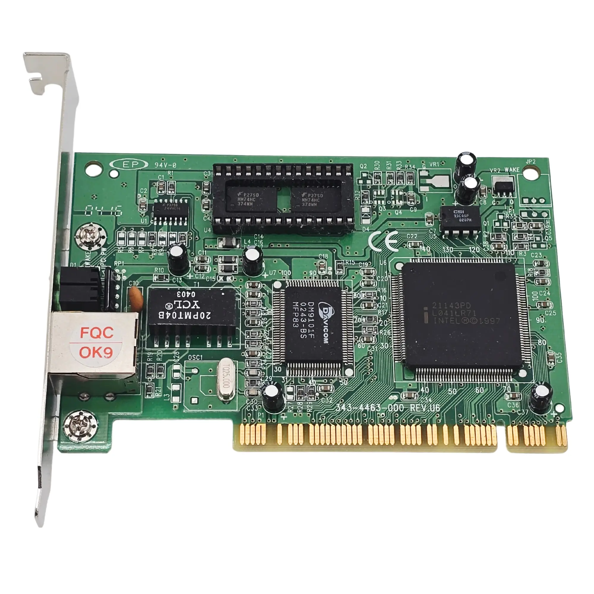 GE OEC Rev U6 343446-3000 DICOM Ethernet Adapter Card Board 9800 6800 2800 Used