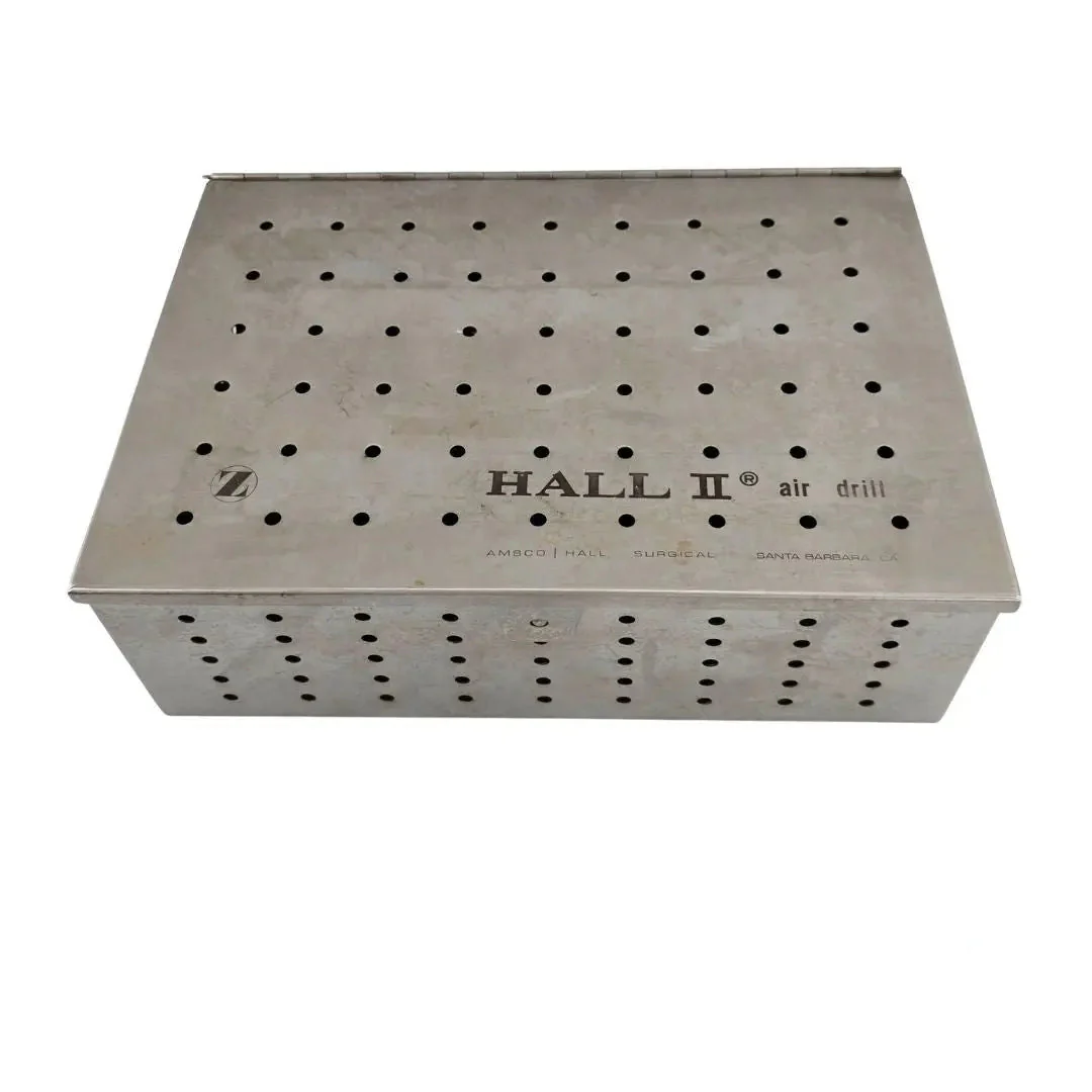 Hall II Air Drill Handpiece Sterilization Container w/ Lid 10-1/4" x 7" x 3-1/2"