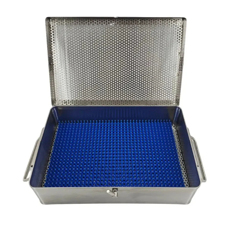 Instrument Sterilization Case w/ Lock 10-1/2" x 7" x 2-1/2"