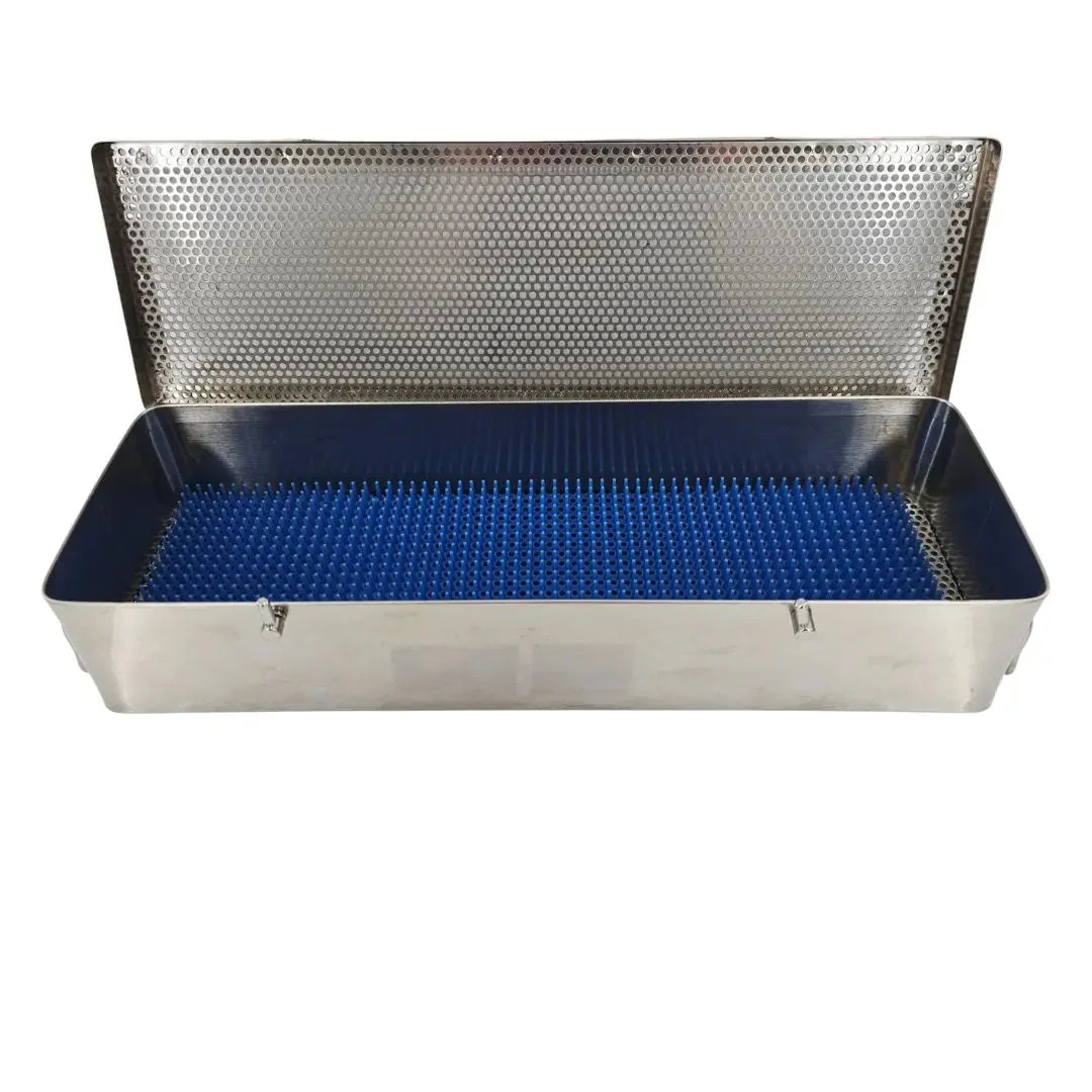 Instrument Sterilization Case w/ Lock 16" x 5-1/2" x 3"