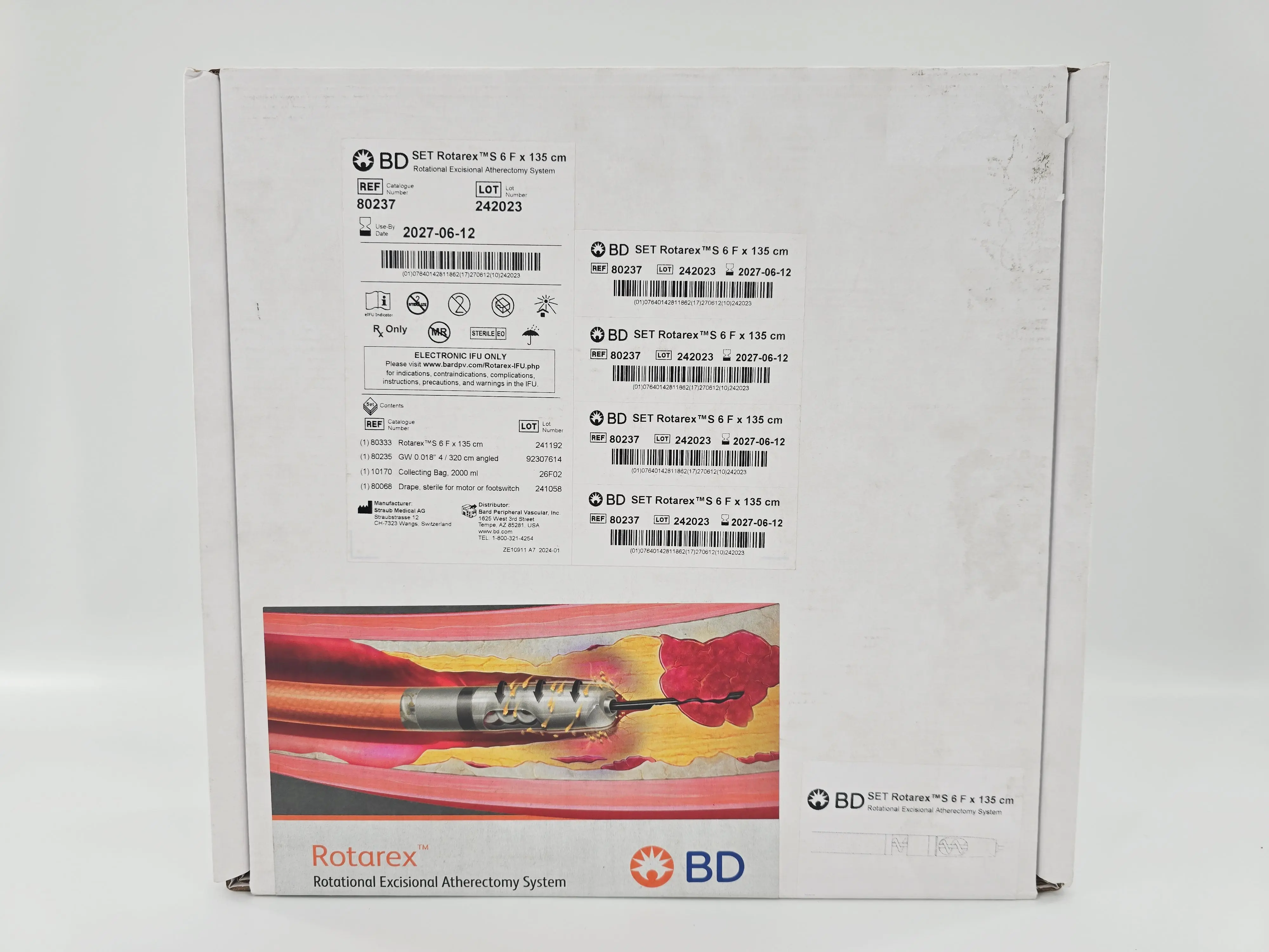 BD 80237 SET Rotarex Rotational Excisional Atherectomy System S 6F x 135cm - Image 2