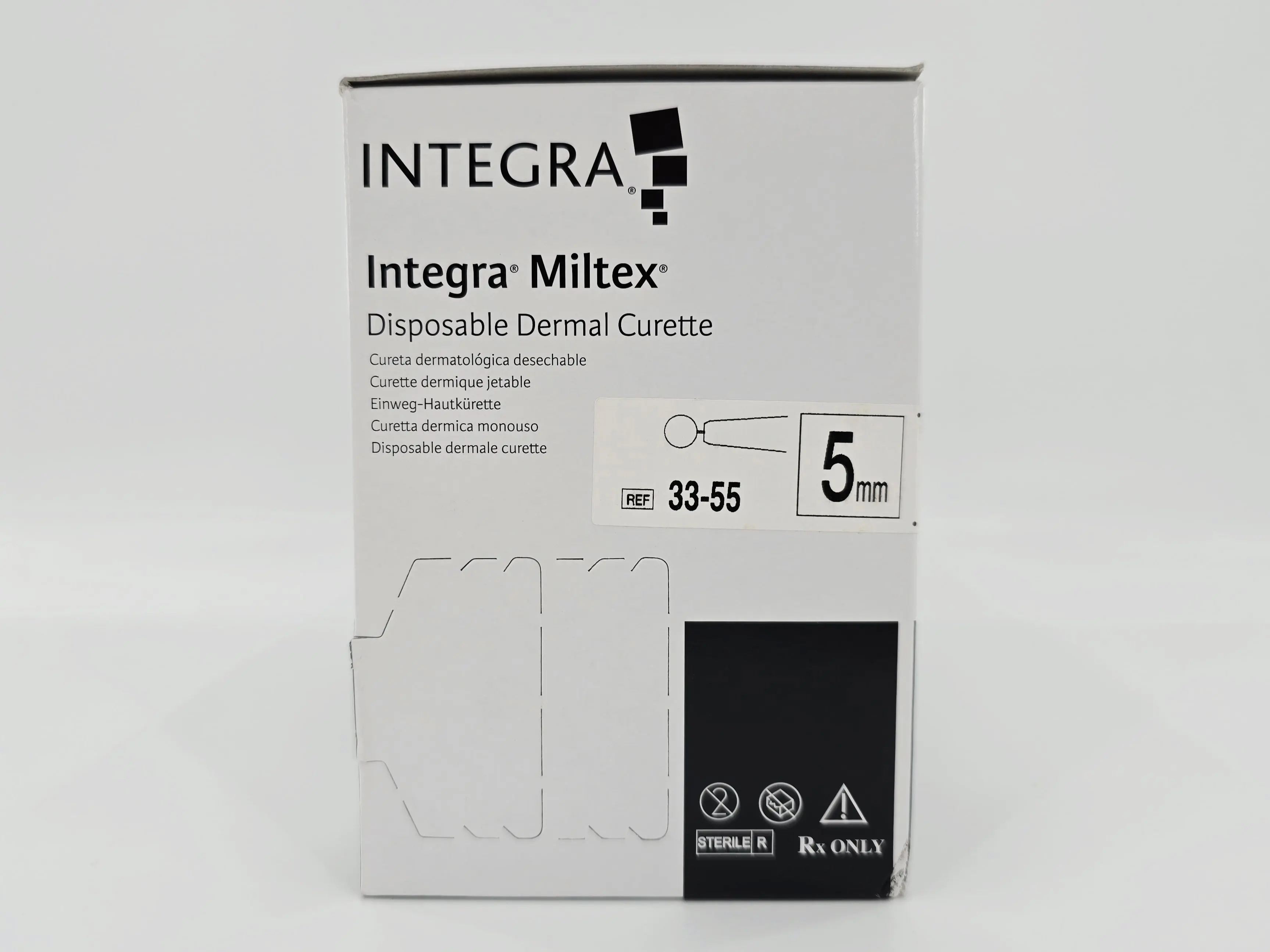 Integra Miltex 33-55 Disposable Dermal Curette 5mm BX/50 - Image 2