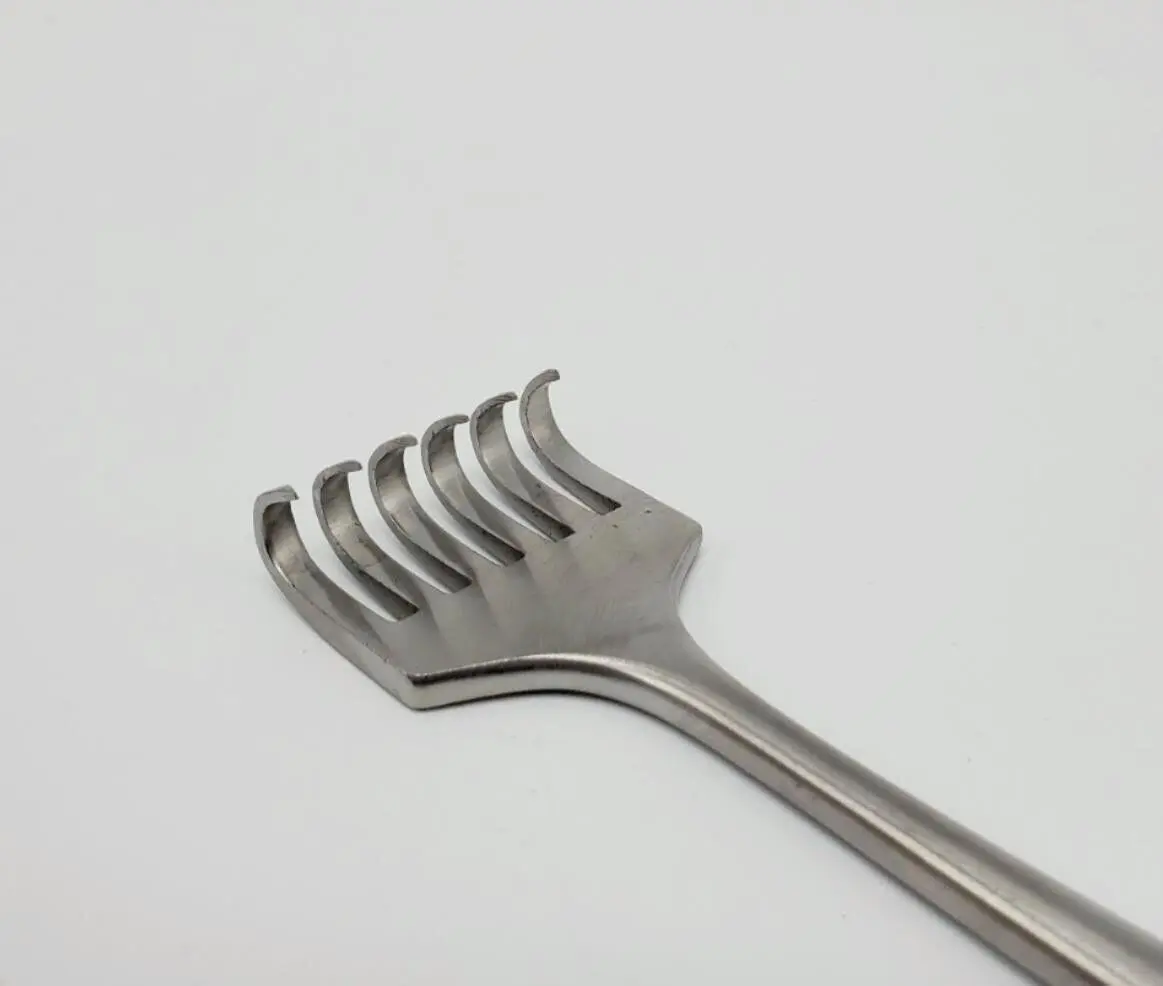 Jarit 200-273 Volkmann Hand Held Retractor 6 Prong 28mm Tip Width Sharp 8-1/2" - Image 2