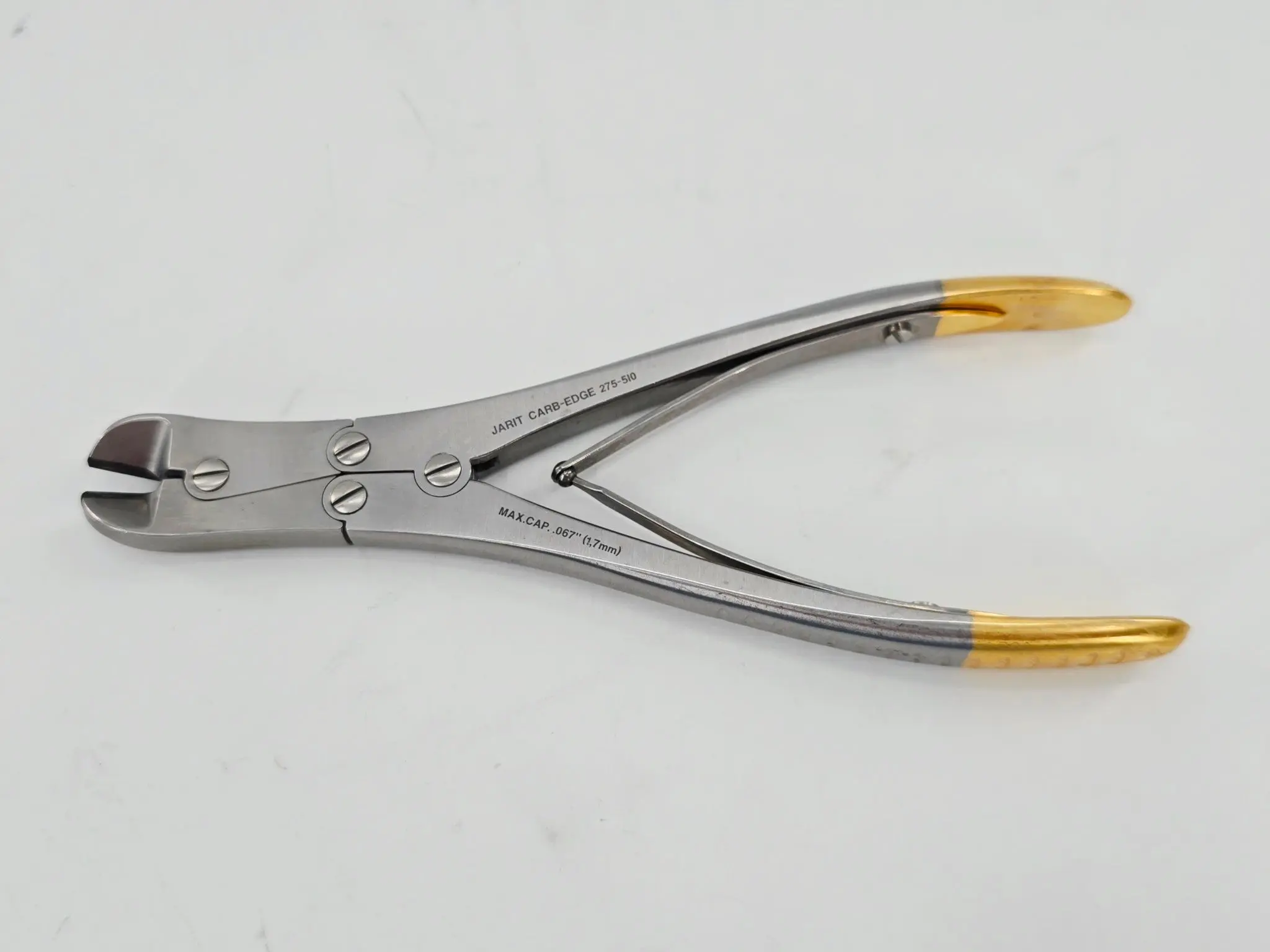 Jarit 275-510 Carb-Edge Double-Action Wire Cutter Angled 25° Orthopedic 7" - Image 2