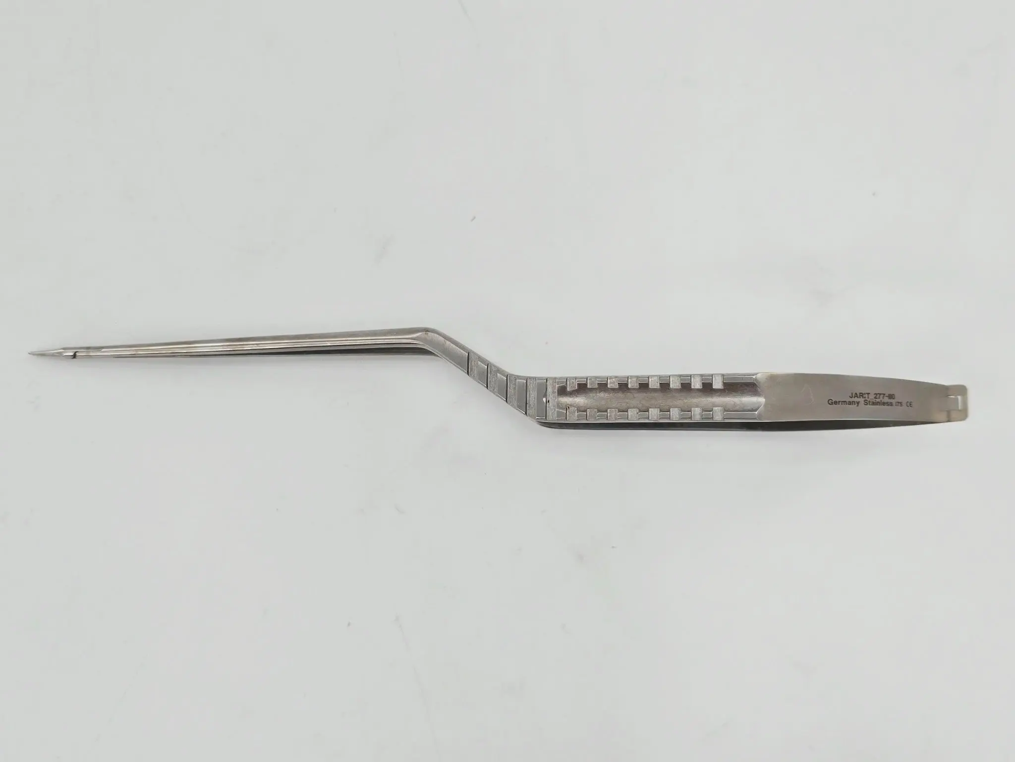 Jarit 277-110 Yasargil Needle Holder Straight Flat Bayonet Handle ENT 8-3/4" - Image 2