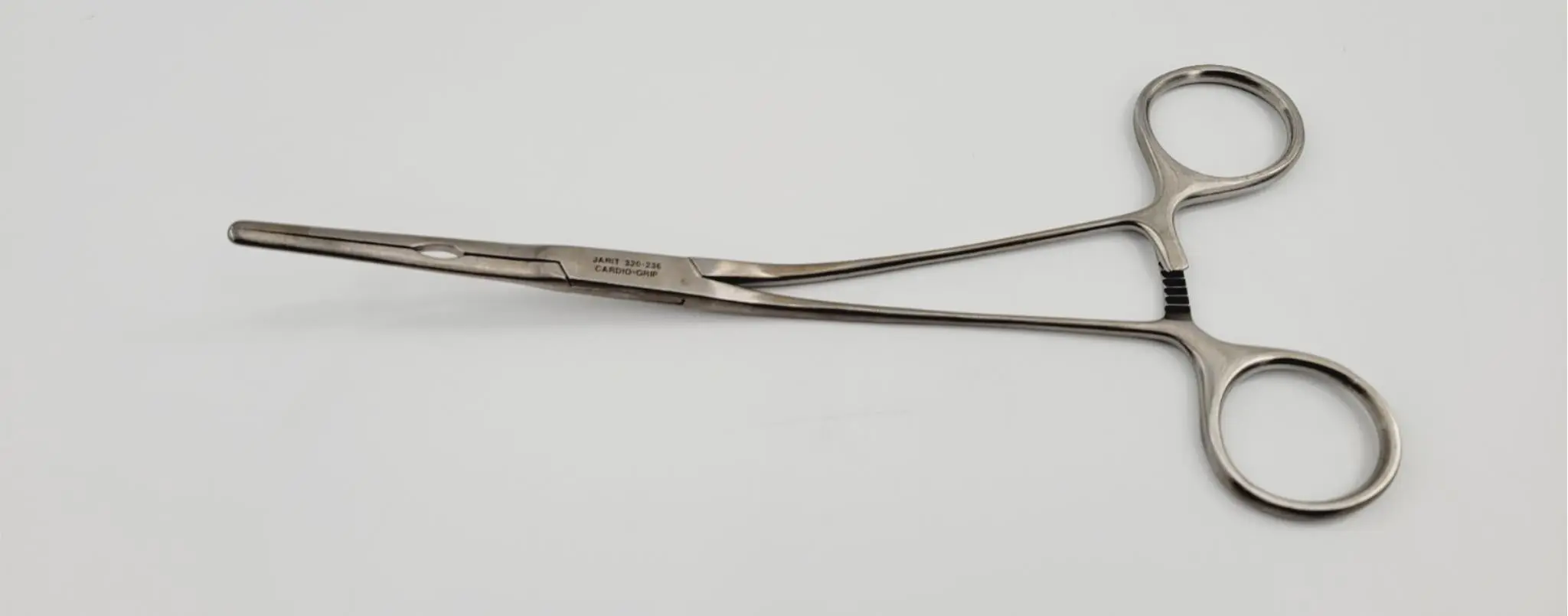 Jarit 320-236 Glover Ductus Clamp Angled Shanks Straight Jaws 7-7/8" - Image 4