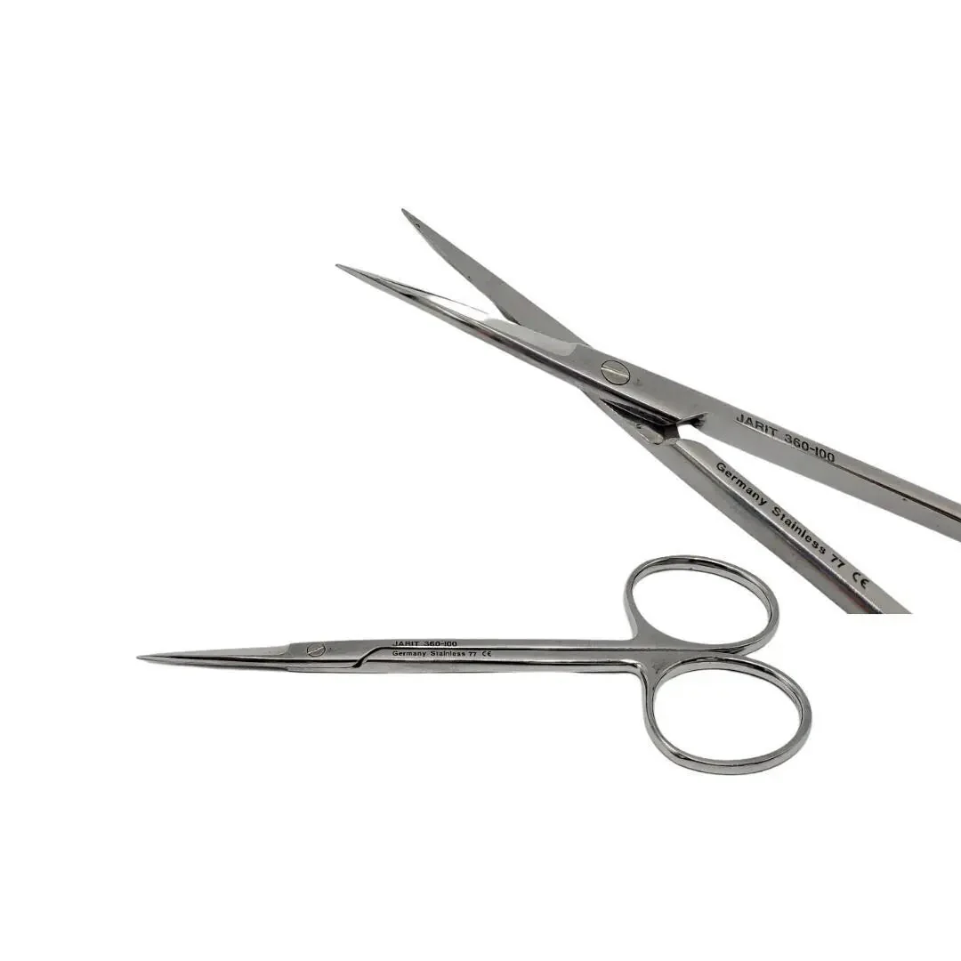 Jarit 360-100 Iris Scissors Straight 105mm Ophthalmic Surgical Instrument – Used