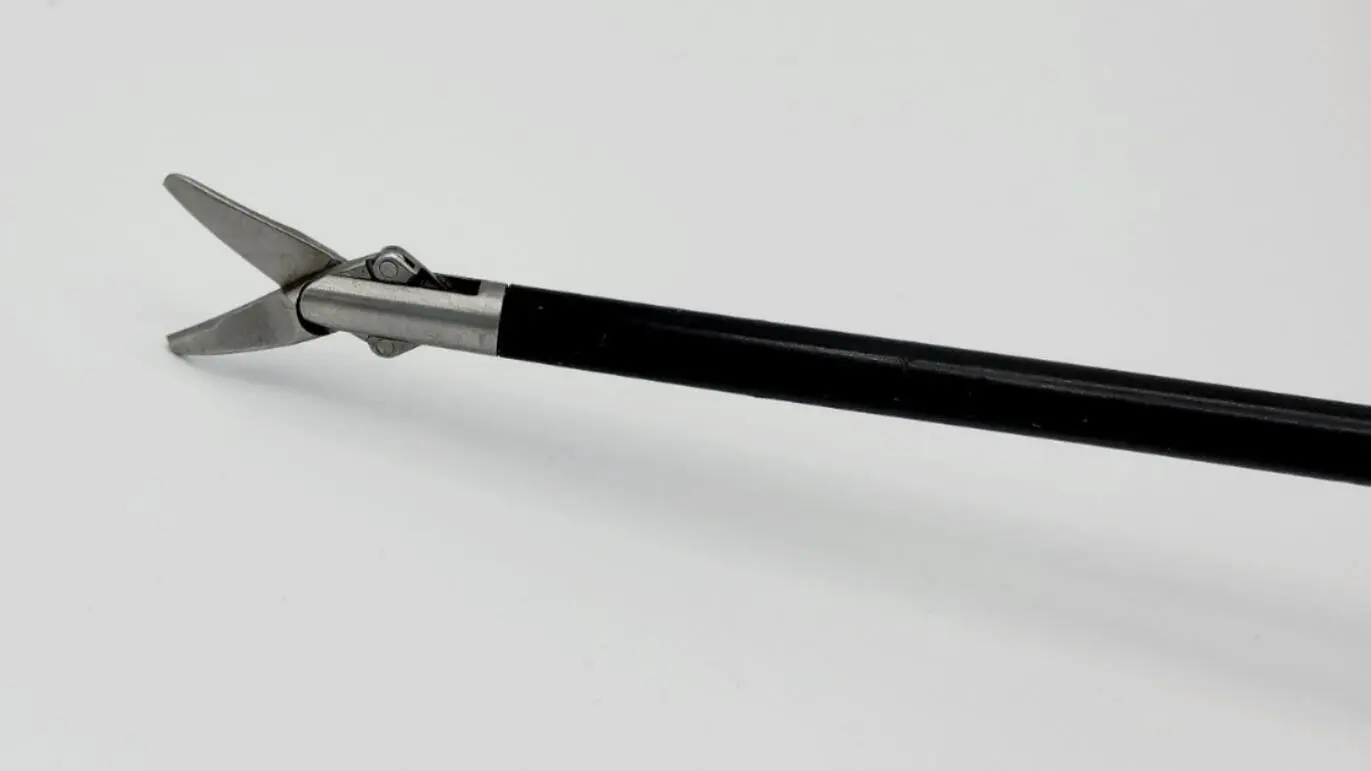Integra Jarit 600-202 Super Cut Endo Scissors Curved 5mm Rotatable Monopolar 23-1/4" - Image 3