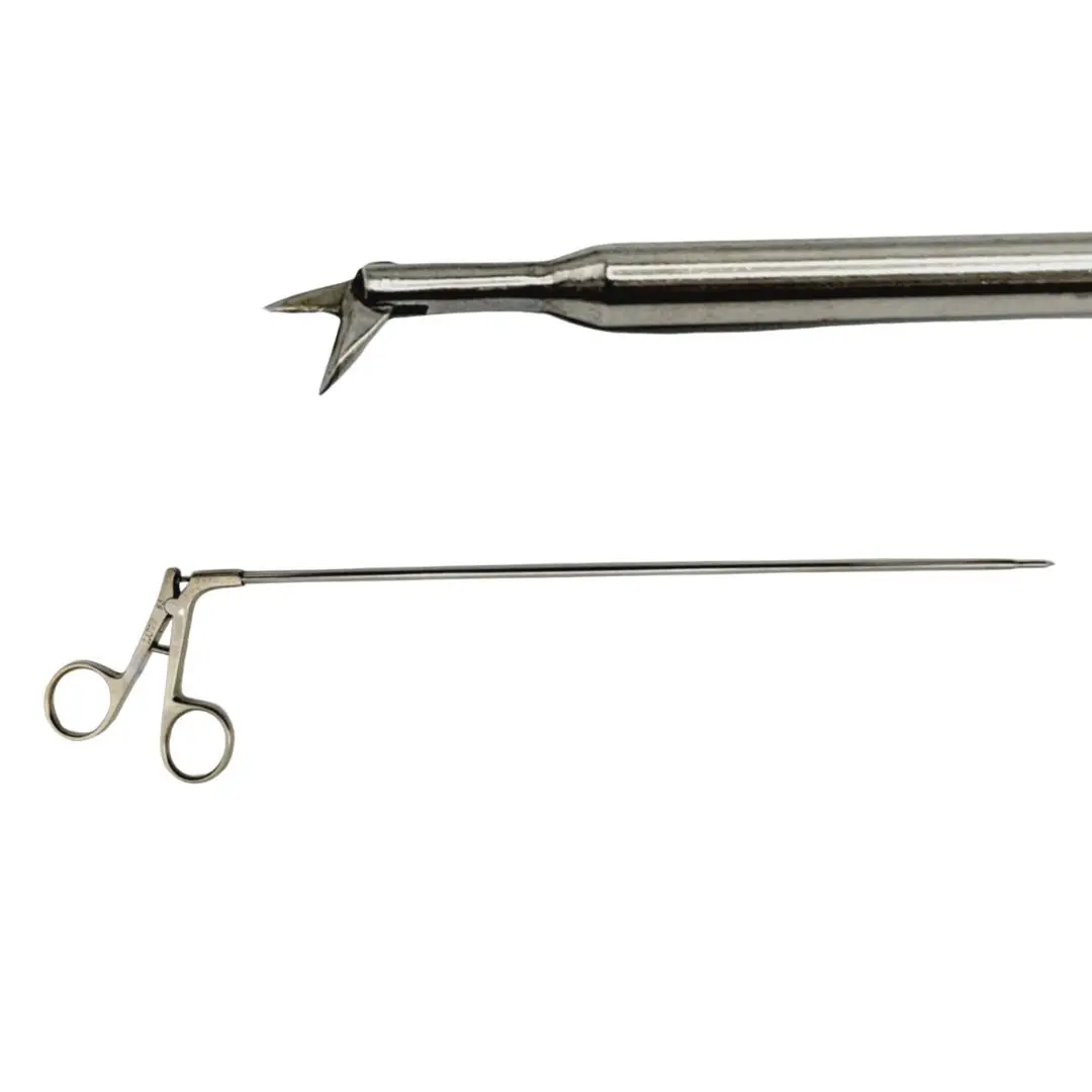 Integra Jarit 600-210 Micro Scissors Laparoscopy Curved Left 5mm Fine Delicate 16-1/4"