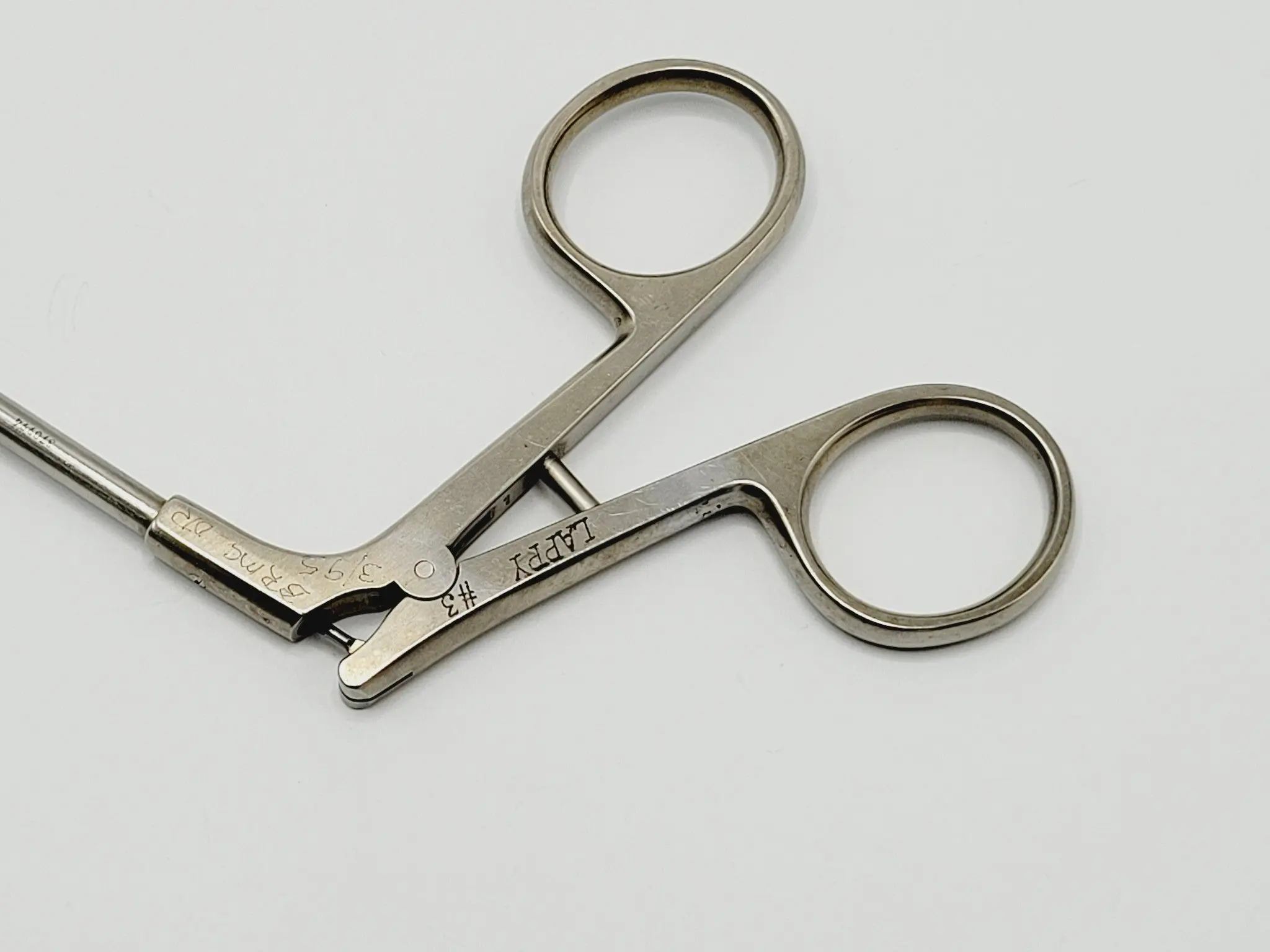 Integra Jarit 600-210 Micro Scissors Laparoscopy Curved Left 5mm Fine Delicate 16-1/4" - Image 3