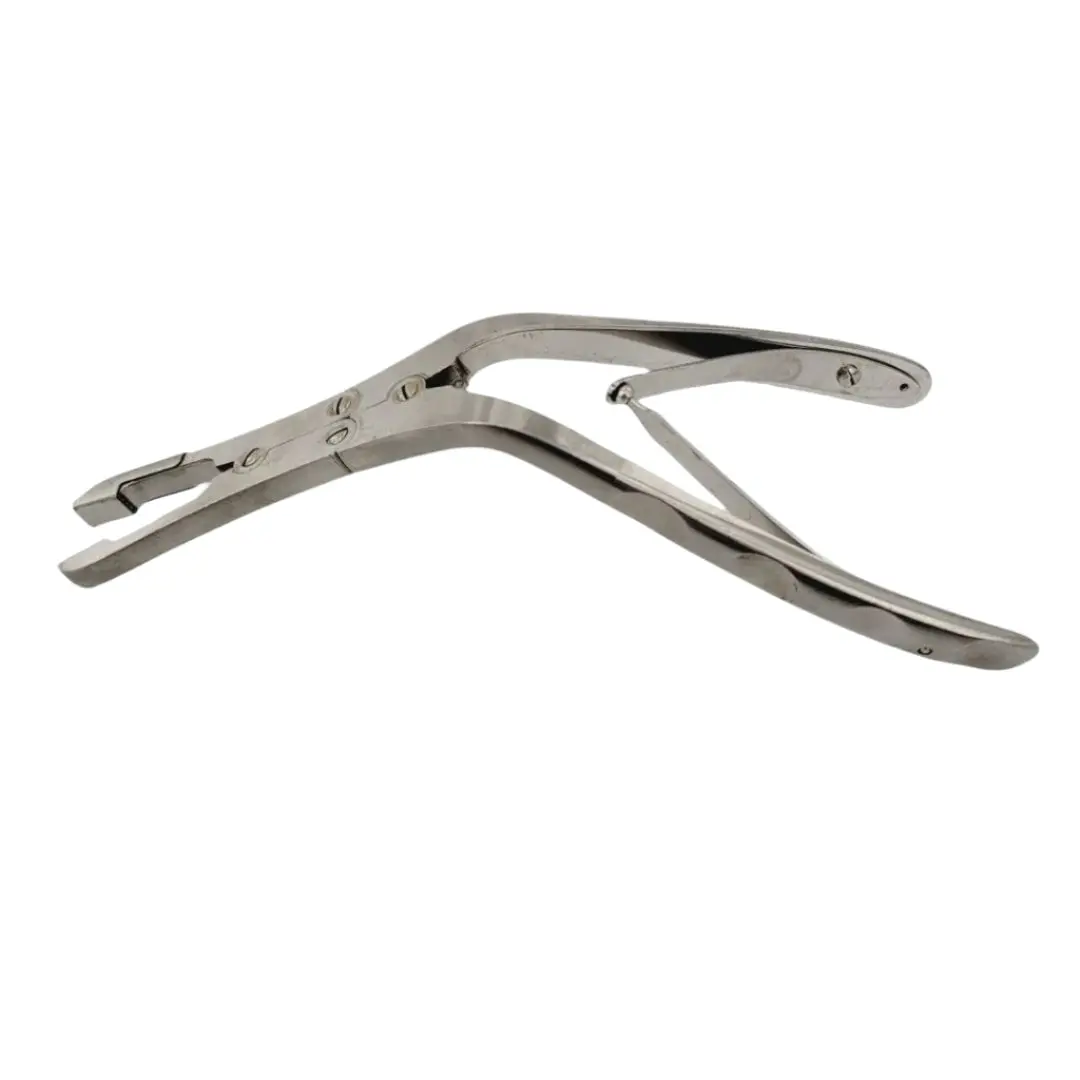 Karl Storz N5346 Wright Rubin Septum Morselizer Forceps Angled w/ Guard 7-1/4"