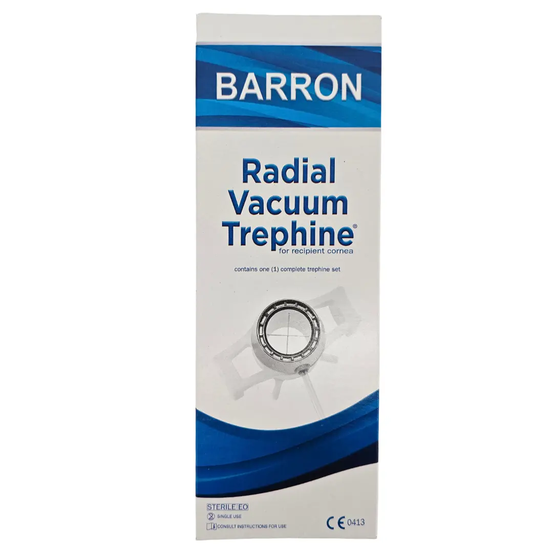 Katena Corza Barron K20-2055 Radial Vacuum Trephine 7.25mm Recipient Bed