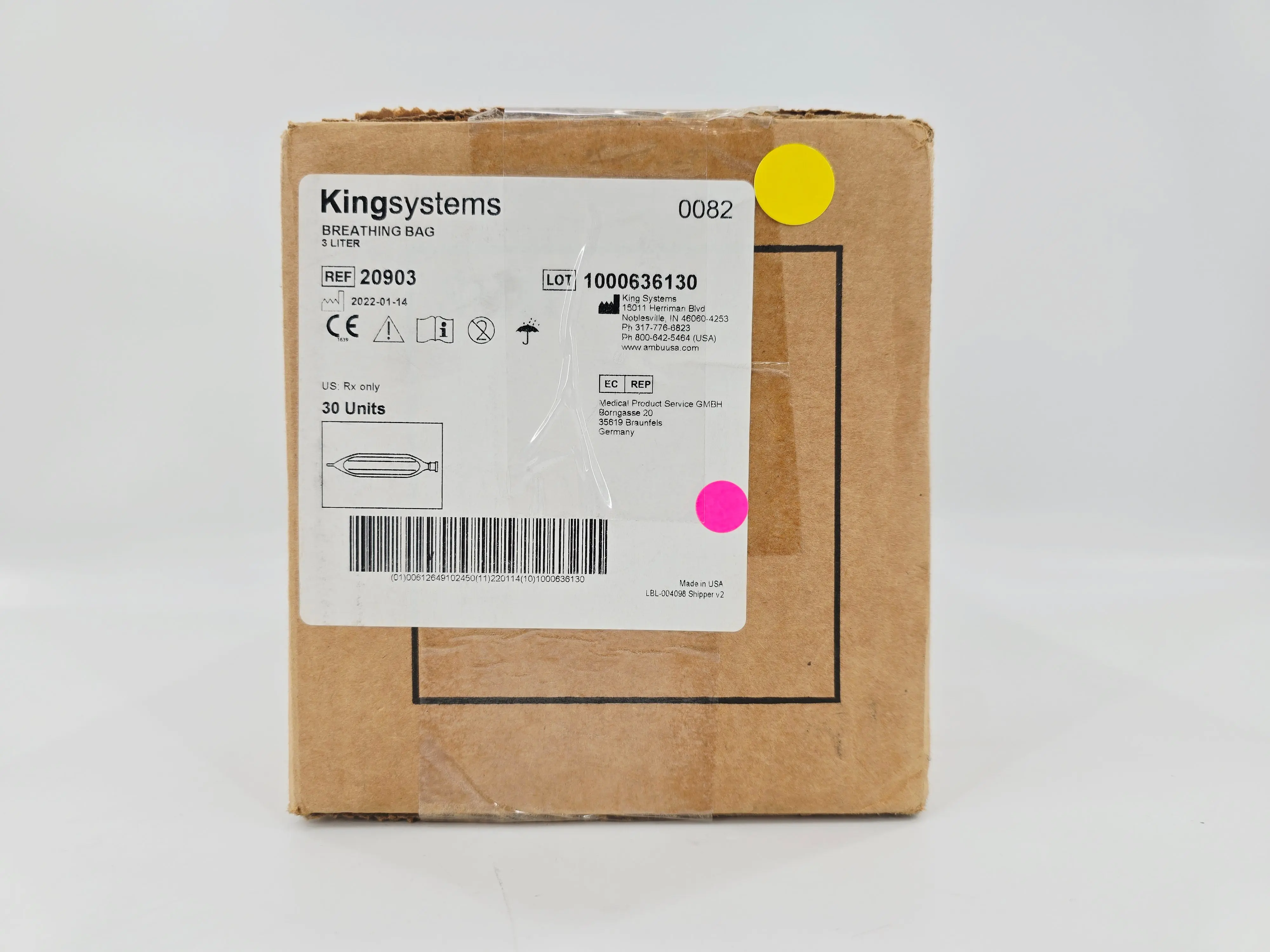 King Systems 20903 Breathing Bag Regular 3L CS/30 - Image 2