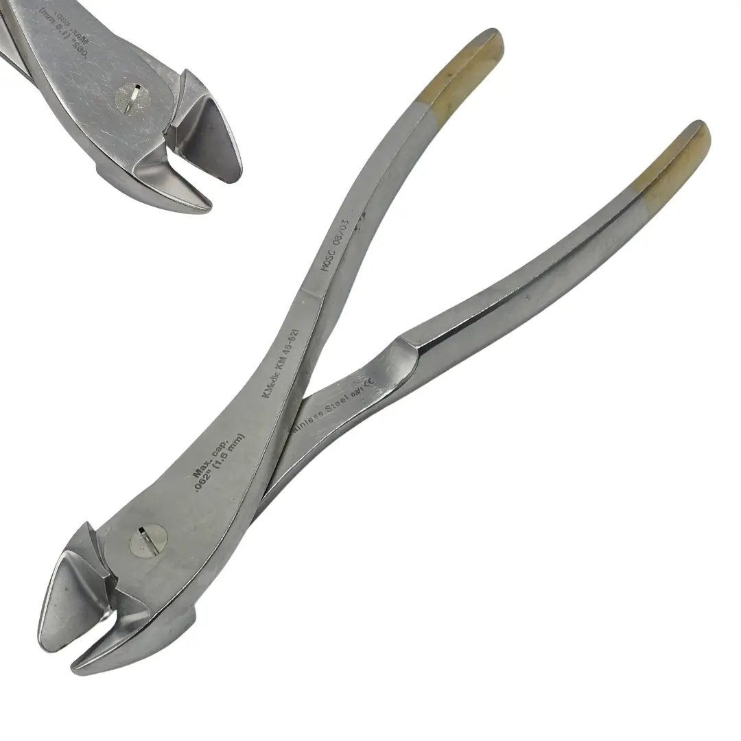 KMedic KM 46-621 Side Cutter Welded Carbide Surgical Wire Pin Cutter
