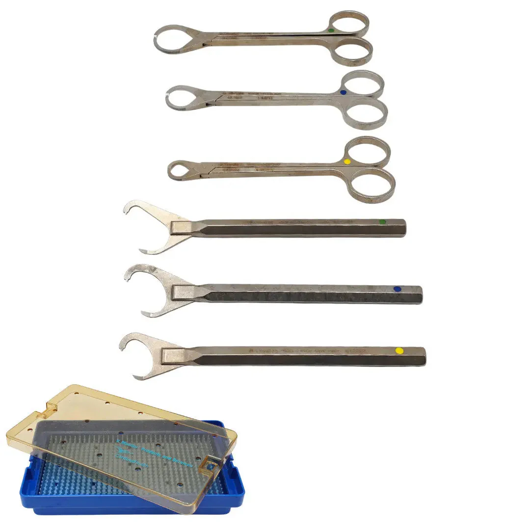 ConMed Linvatec Circular Rasp and Cortical Punch Instrument Set with V. Mueller Case – Used