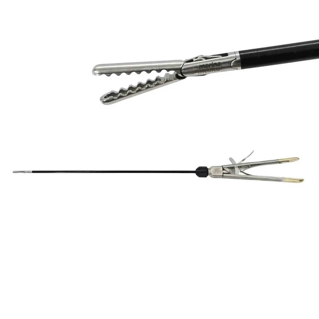 Marina Medical 13-1375I 5mm Fenstrated Grasping Forceps w/ 13-1358AXDI Handle