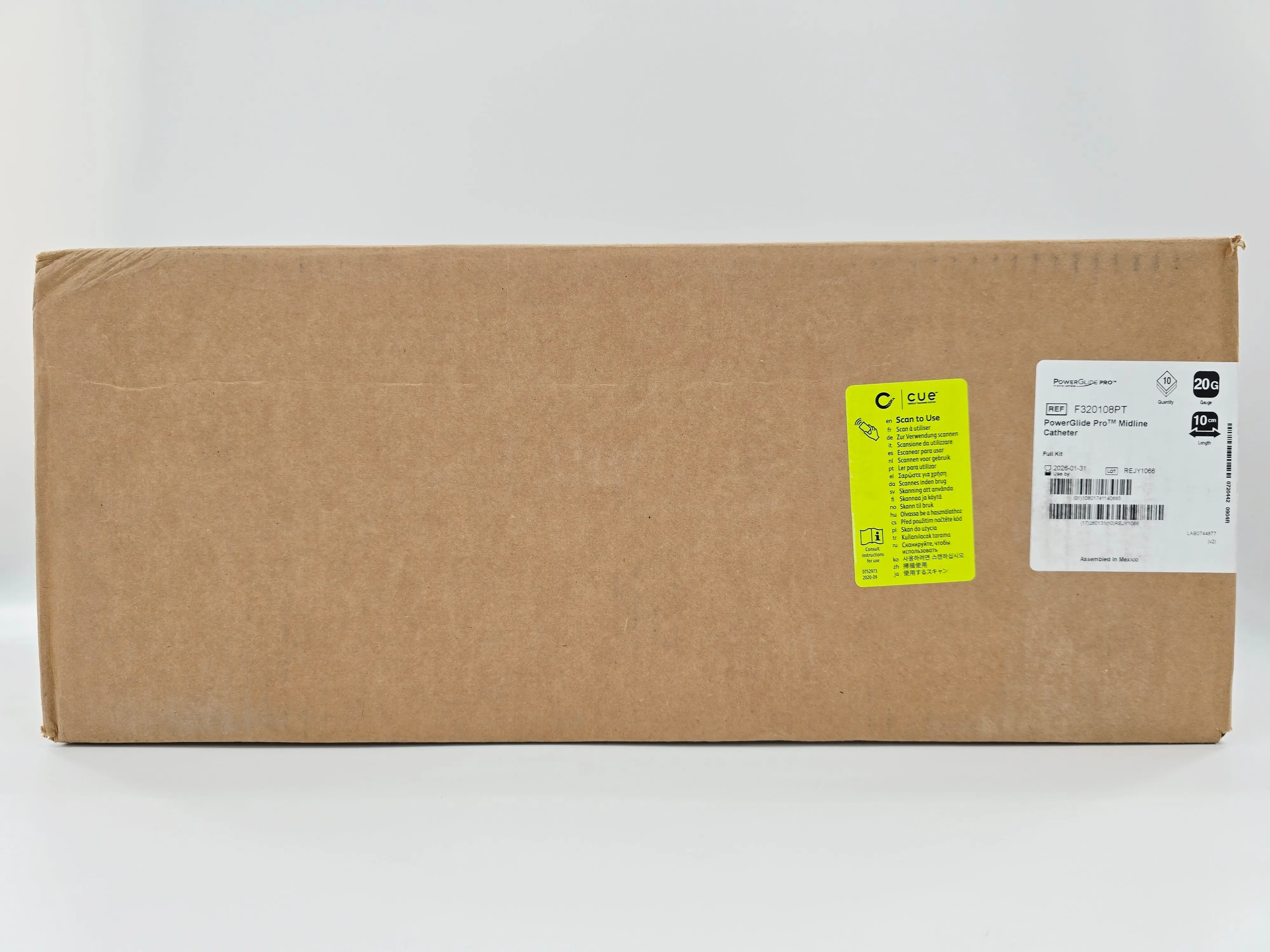 Bard F320108PT PowerGlide Pro Midline Catheter Peripheral Catheter Insertion Kit 20G x 10cm CS/10 - Image 2