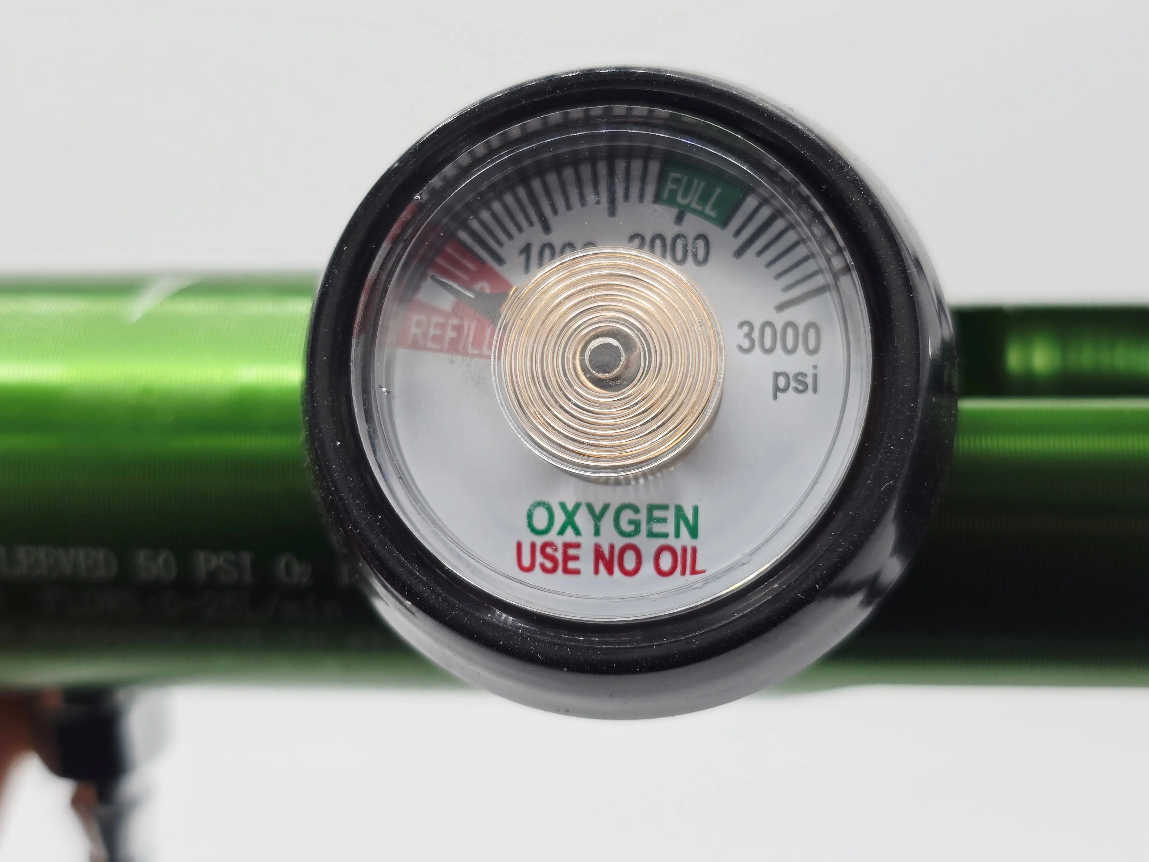 Medline HCS8725M Mini Oxygen Regulator 0-25 LPM CGA-870 Brass Aluminum - Image 3
