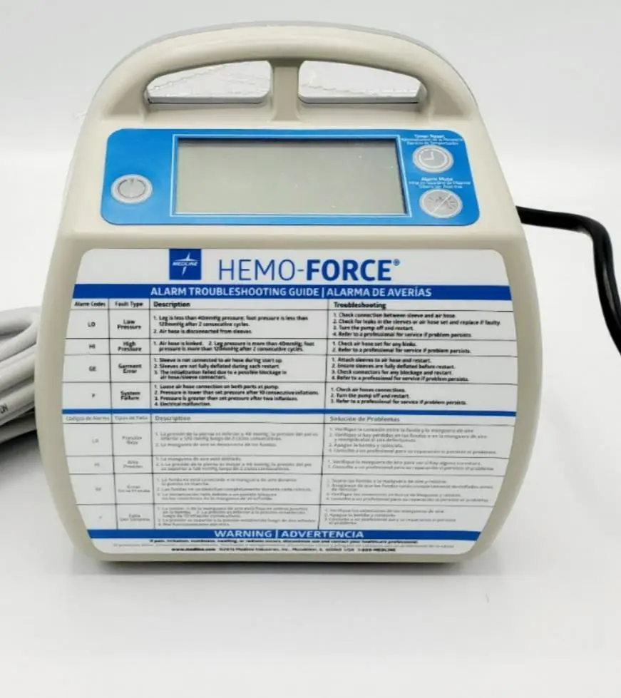 Medline MDS600INT2 Hemo-Force Intermittent DVT Pump and Tubing - Image 2