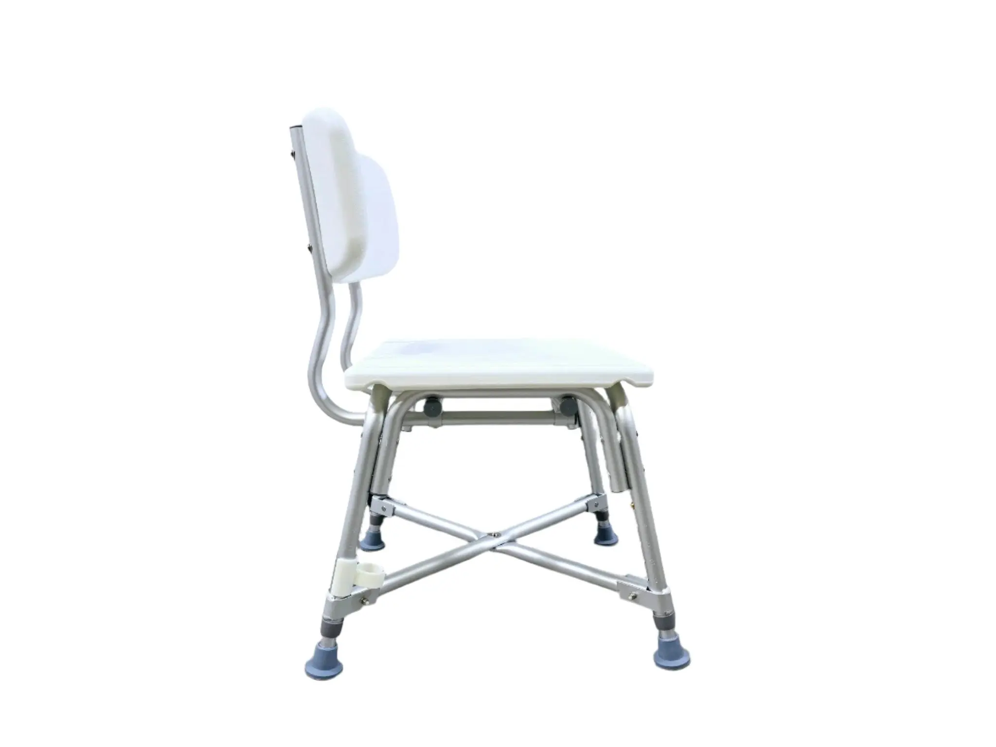 Medline MDS89745AXW Bariatric Aluminum Bath Bench with Back 550 lb Capacity - Image 3