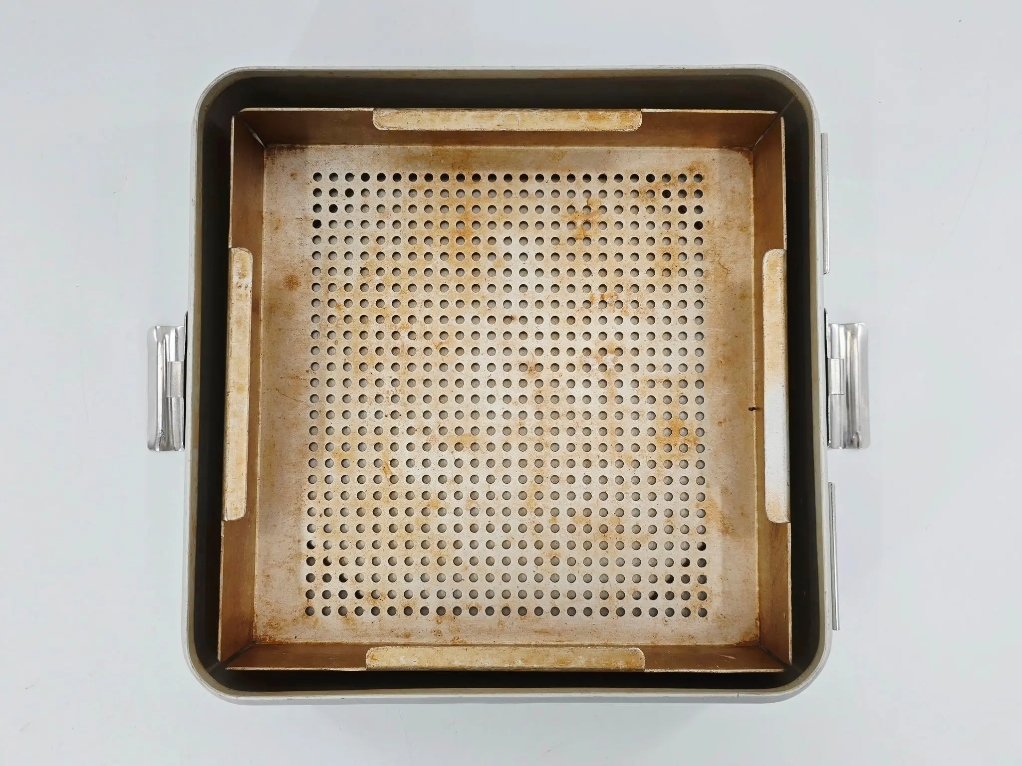 Medline Wagner Steriset Half-Size Instrument Sterilization Container w/ Basket - Image 5