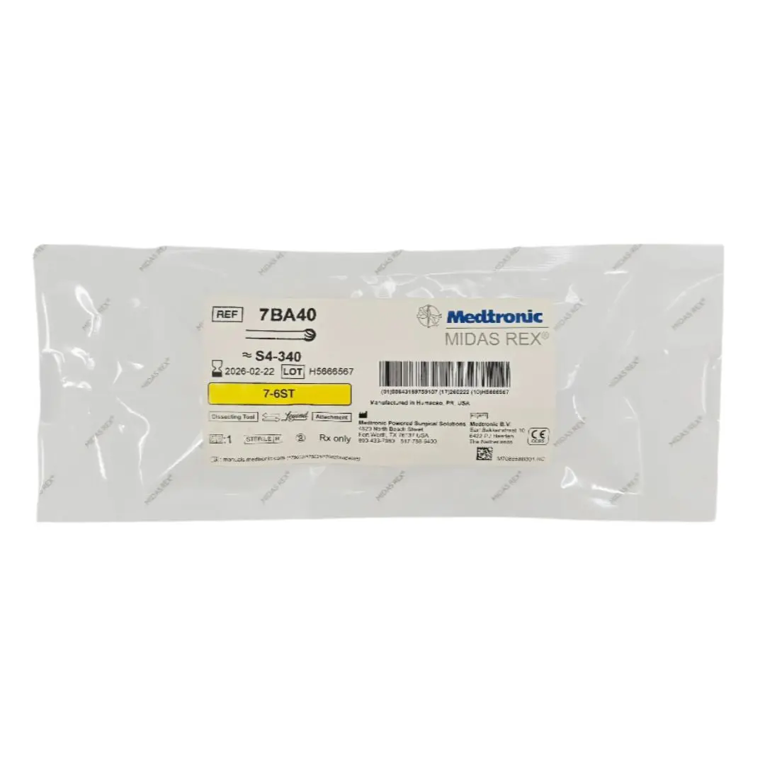 Medtronic 7BA40 Midas Rex 7-6ST Legend Bur Attachment 7cm x 4mm Dissecting Tool