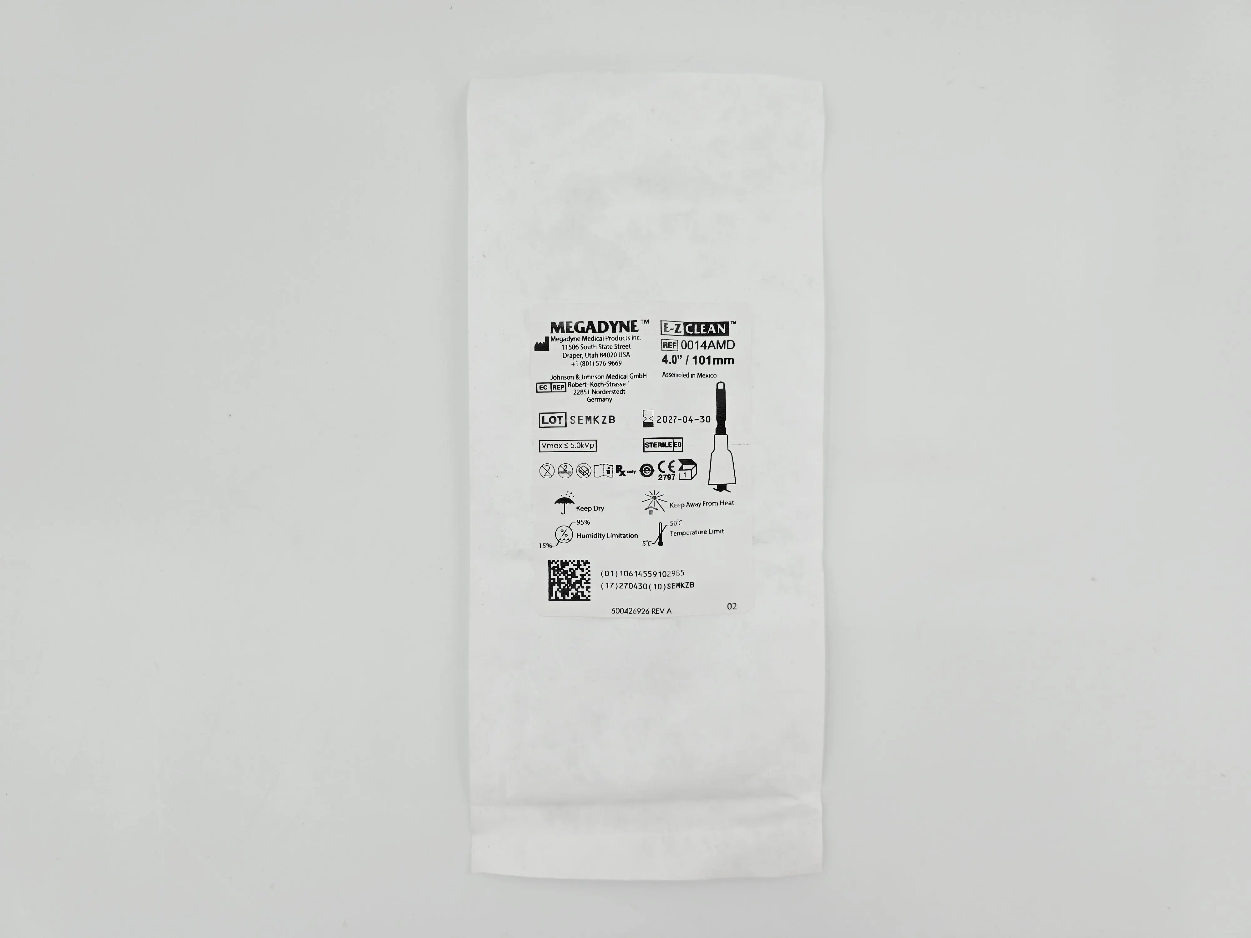 Megadyne 0014AMD E-Z Clean Blade Mod Nose Cone Monopolar Electrosurgical Electrode 4" - Image 2