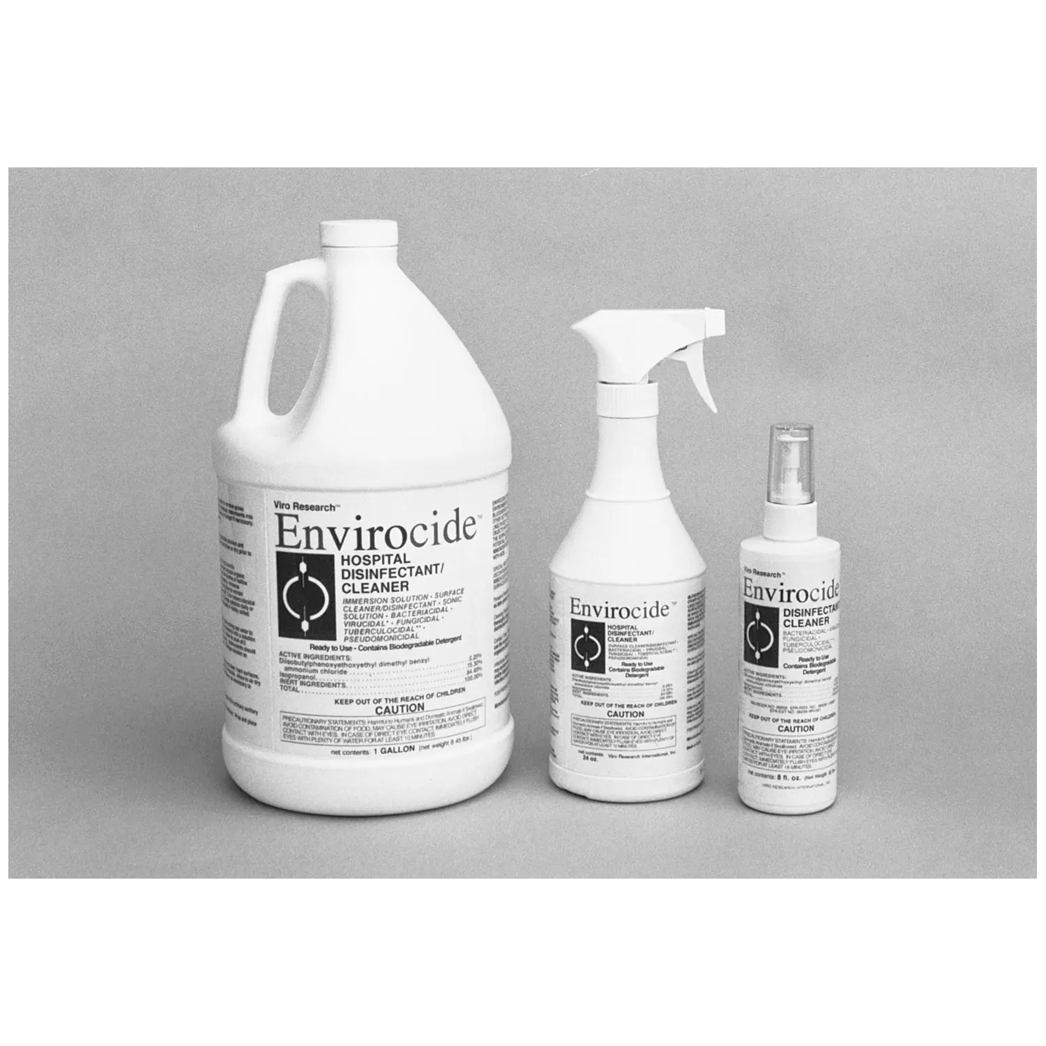 METREX 13-3300 ENVIROCIDE HOSPITAL SURFACE & INSTRUMENT DISINFECTANT/CLEANER Surface Disinfectant, Gallon Refill, 4/cs (36 cs/plt)