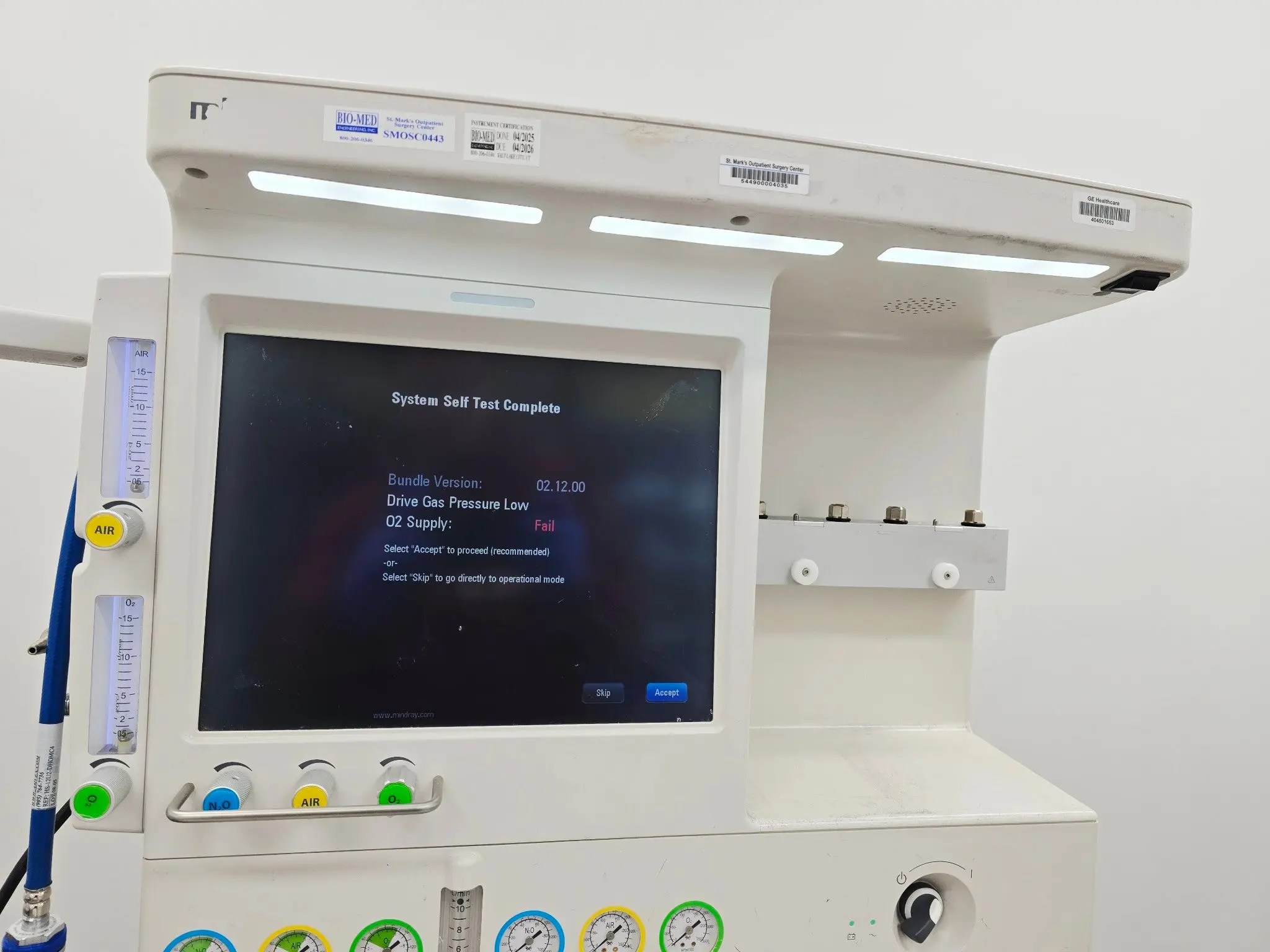Mindray A5 Anesthesia Machine System Workstation S/W: 02.12.00 - Image 14