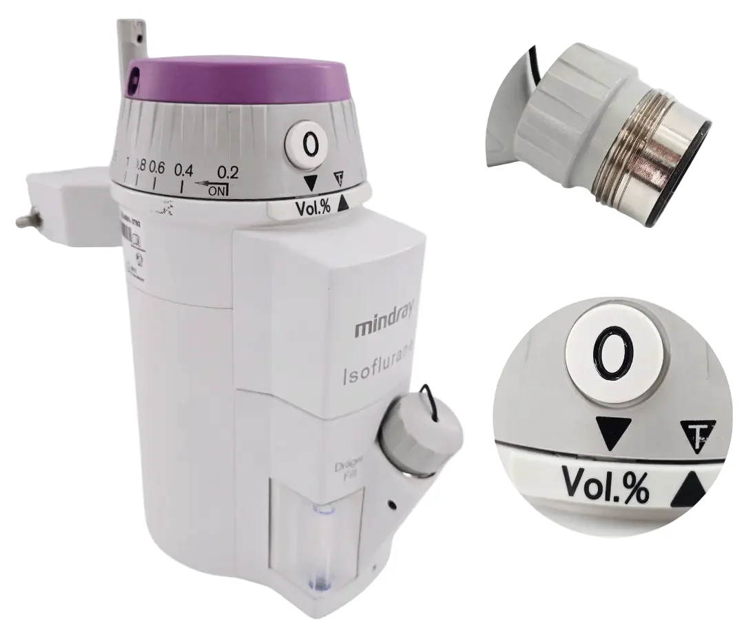 Mindray M35054-16 Isoflurane Vaporizer with Quick Fill Adapter AS IS