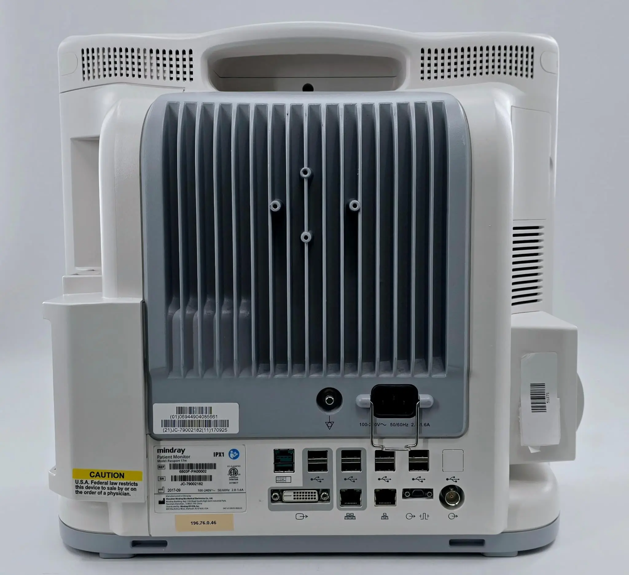 Mindray 6803F-PA00002 Passport 17m Multi-Parameter Bedside Patient Monitor V.5.0 Certified - Image 4