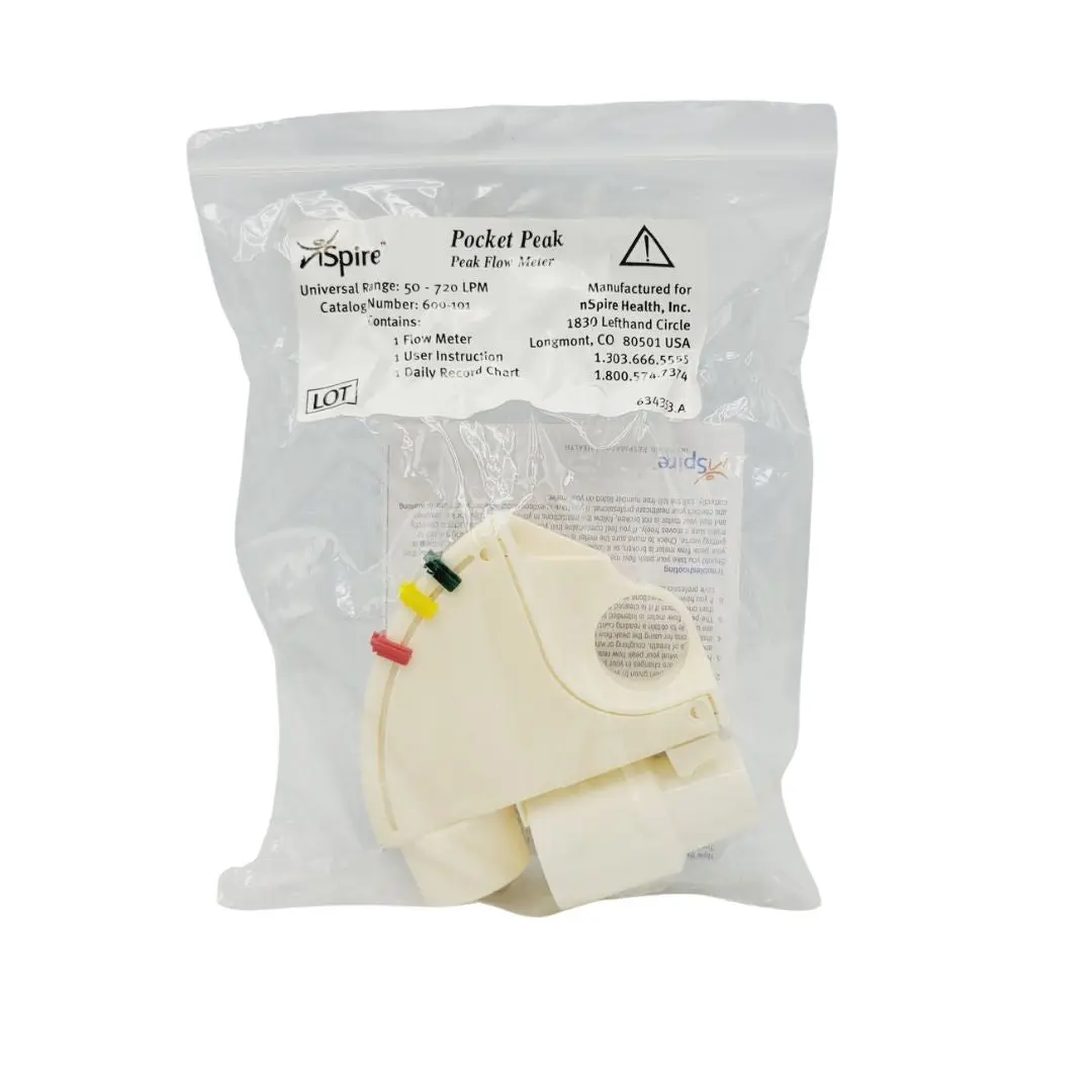 Nspire 600-101 Pocket Peak Flow Meter Universal Range 50-720 LPM - Image 4