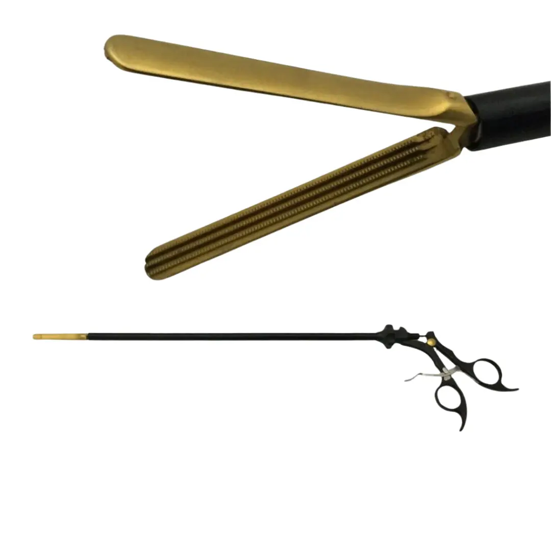 Olympus A6998 Laparoscopic Gold Tip Intestinal Bowel Grasping Forceps 20-1/2"