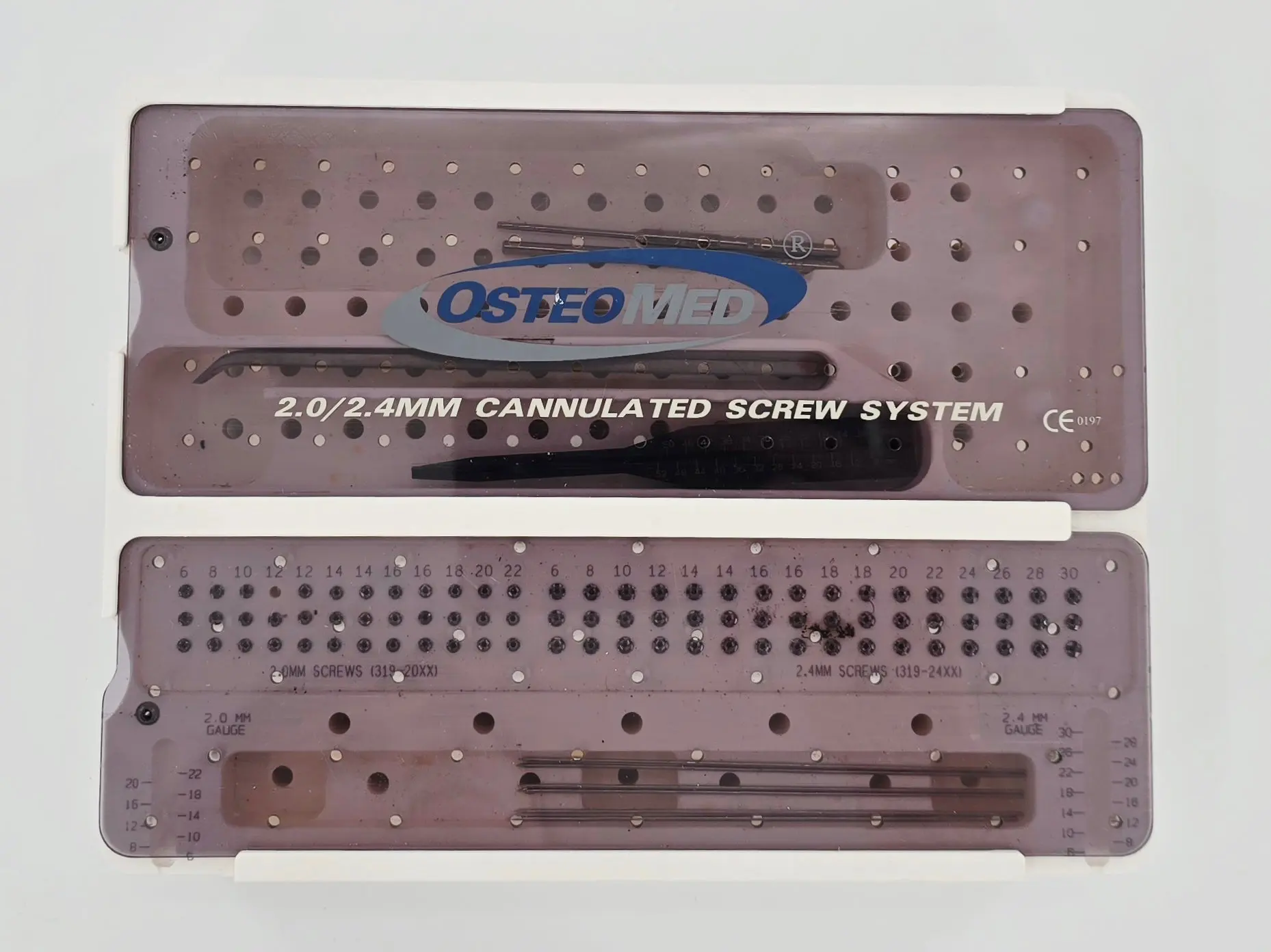 OsteoMed 2.0/2.4mm Cannulated Screw System Instrument Implant Set - Image 2