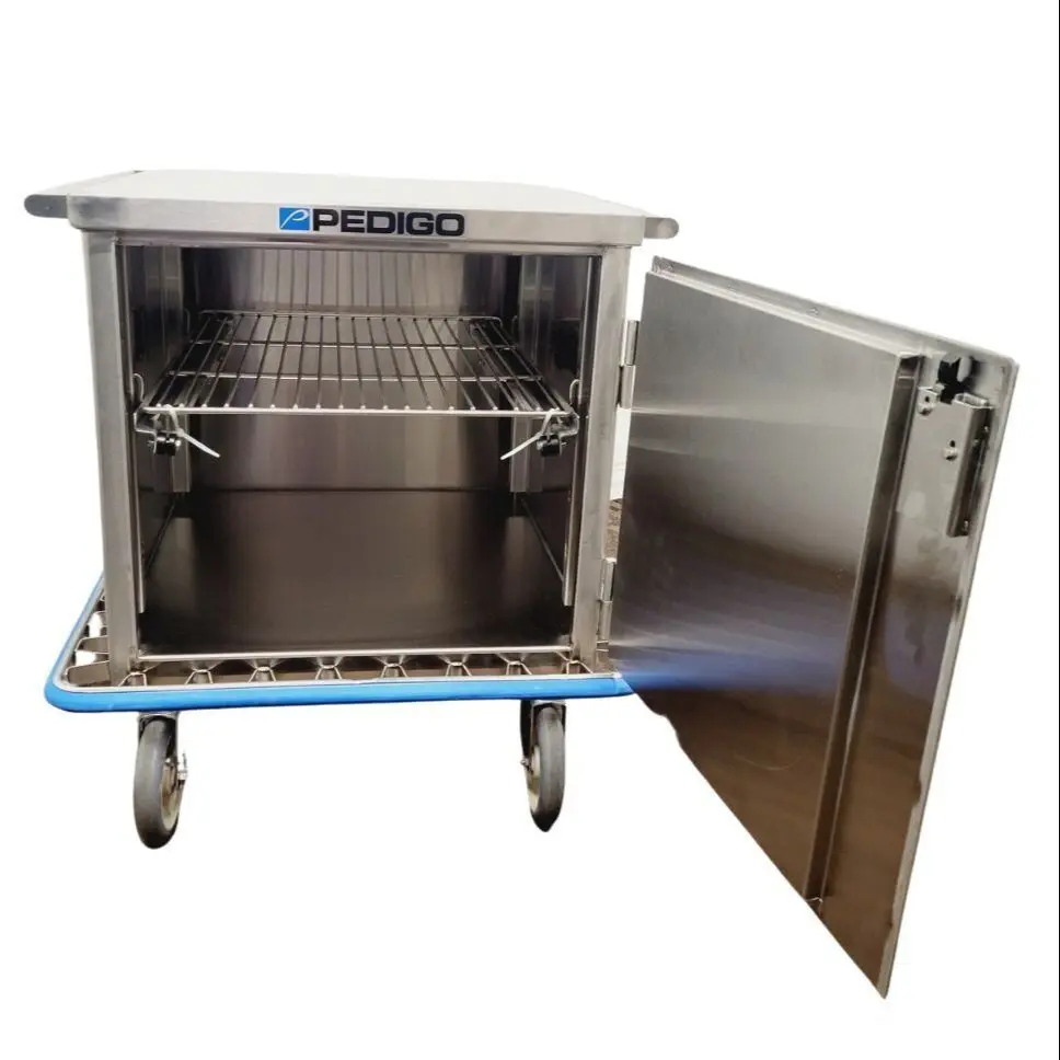 Pedigo CDS-256-LD Closed Surgical Case Cart Stainless Steel Excellent Condition