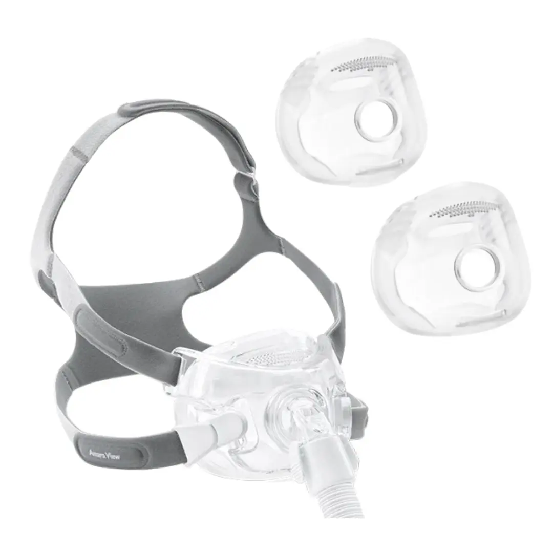 Philips 1090670 Respironics Amara View Full Face Mask FitPack w/ Headgear Small Medium Large Cushions