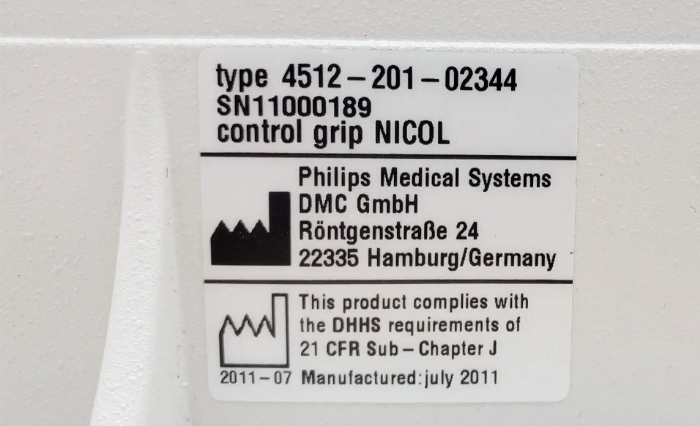 Philips 4512-201-02344 Digital Diagnost Rad Room Control Grip NICOL - Image 5