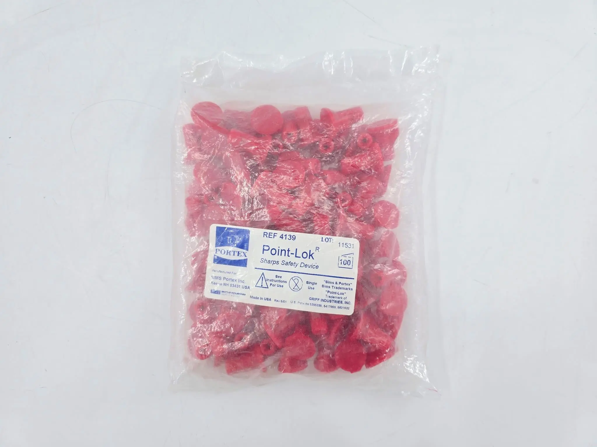 Portex 4139 Point-Lok Sharps Safety Device 100/BG - Image 2