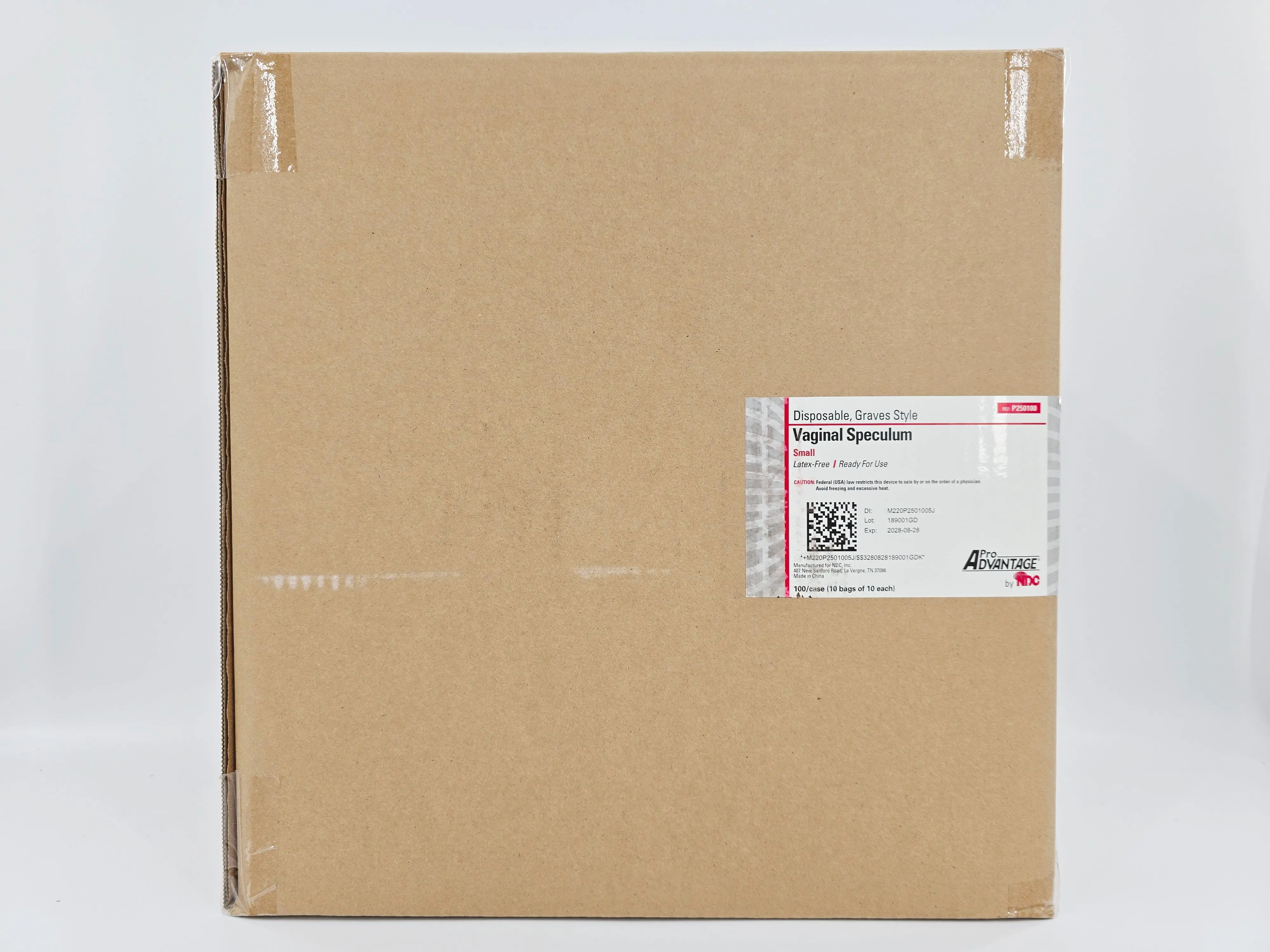 Pro Advantage P250100 Small Disposable Vaginal Speculum 100/CS Latex-Free - Image 3