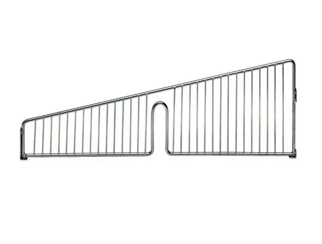 Quantum Storage Systems 1606DHB Wire Basket Divider Chrome Finish 16" x 6" 4/BX - Image 2