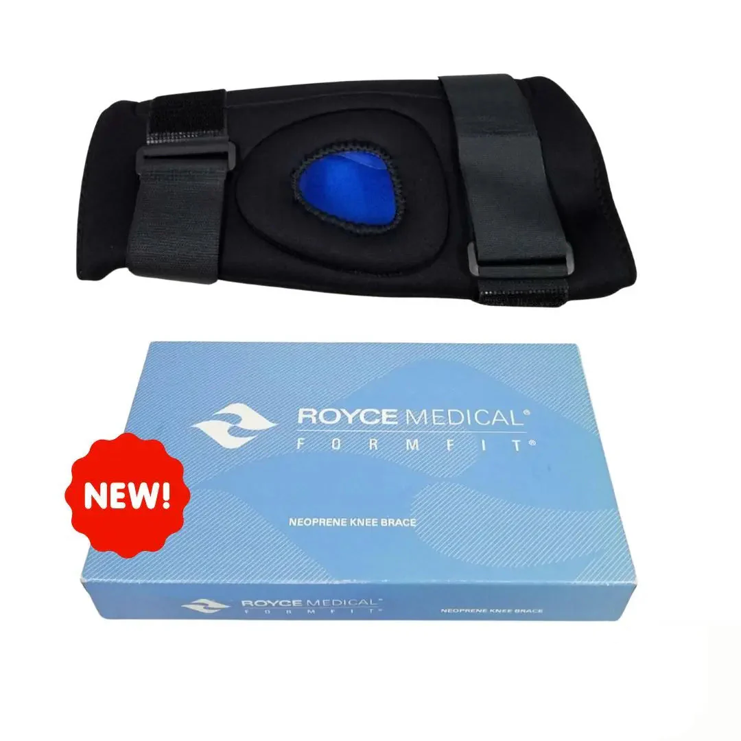 Royce Medical 302563BLK FormFit Stabilized Patella Knee Support Small Black 11.5"–13" – New