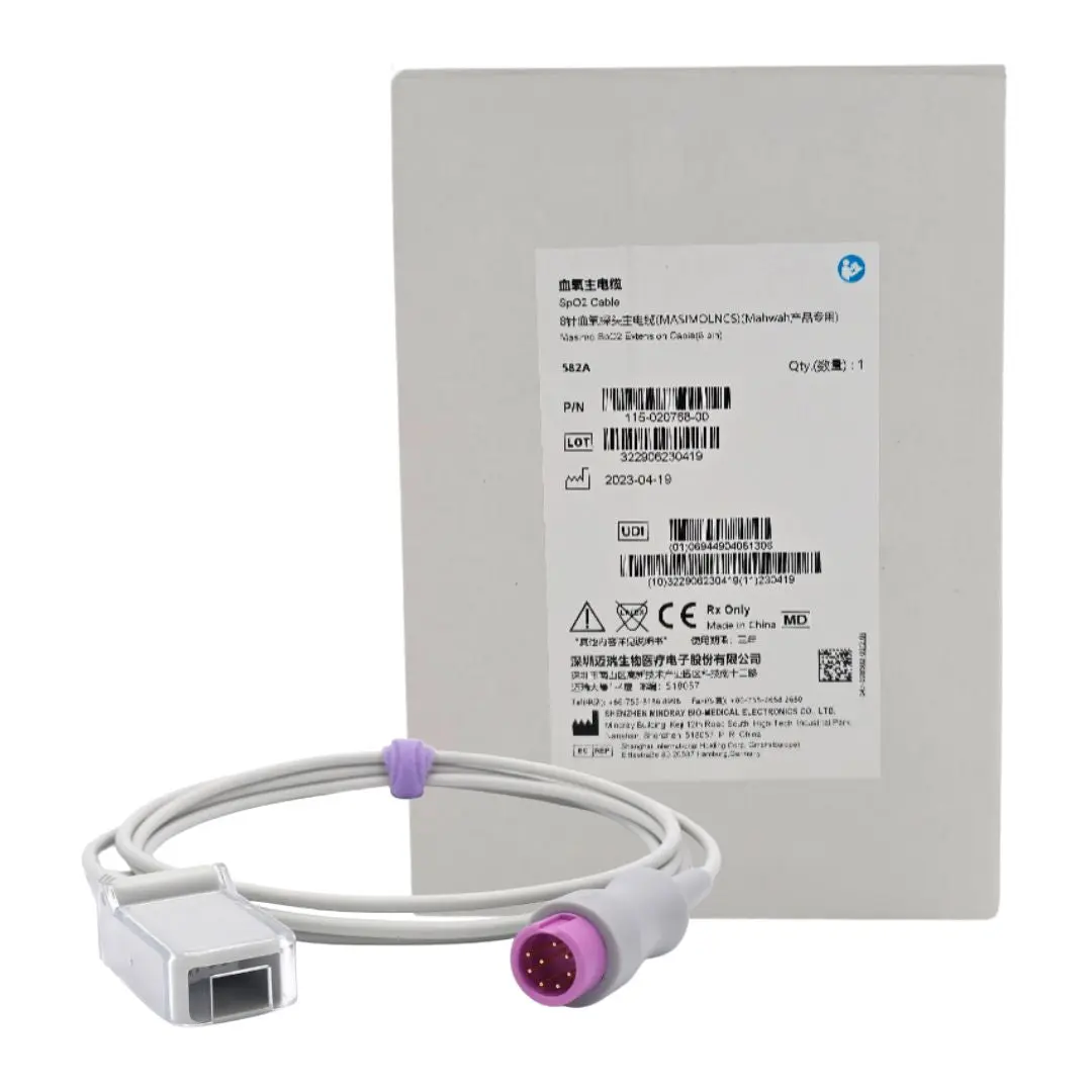 Shenzen Mindray 115-020768-00 SpO2 Cable Masimo Extension Cable (8 Pin)