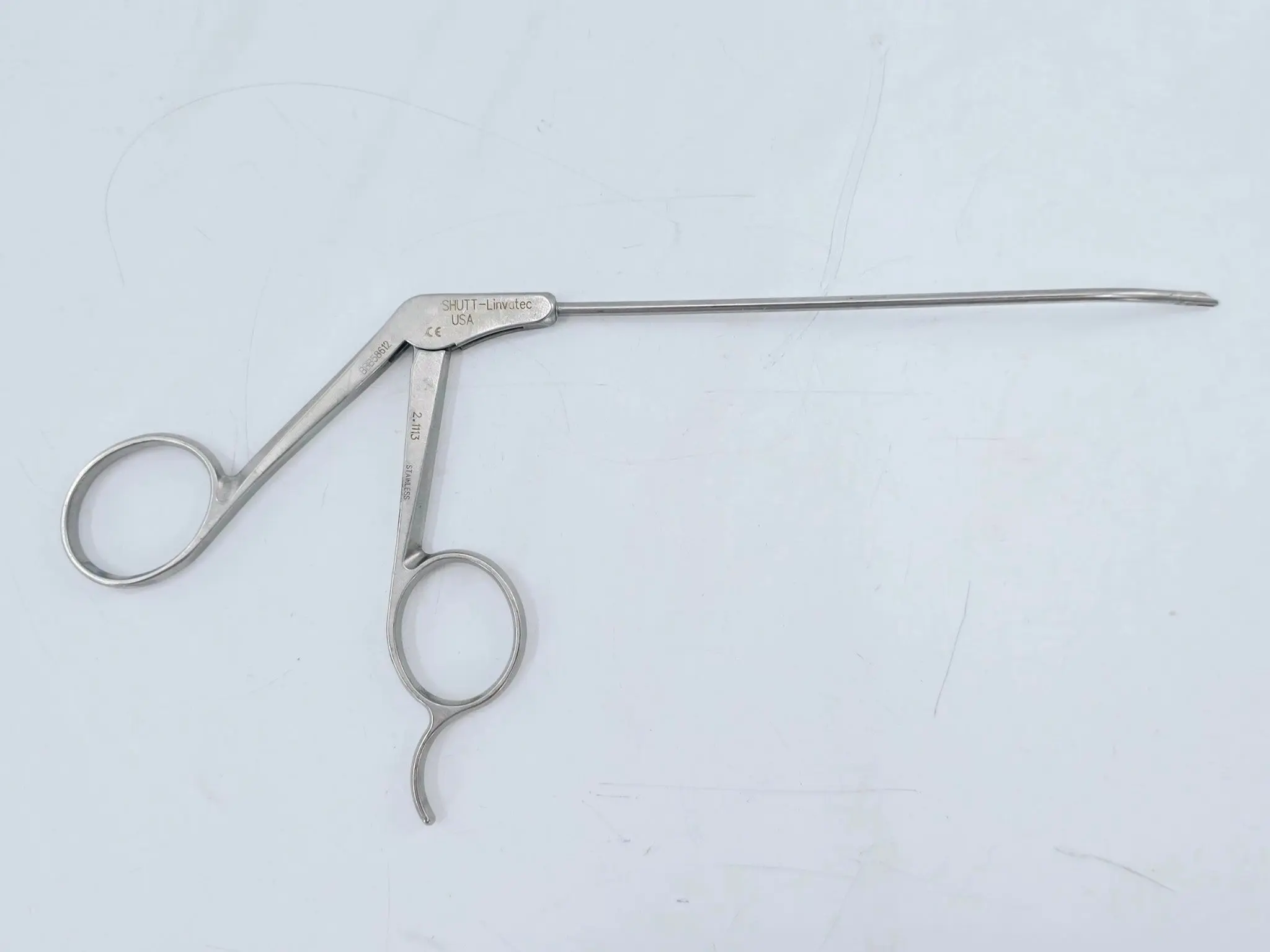 Shutt Linvatec 2.1113 Mini-Tip Arthroscopic Punch Forceps Angled 30° Left 8-7/8" - Image 2