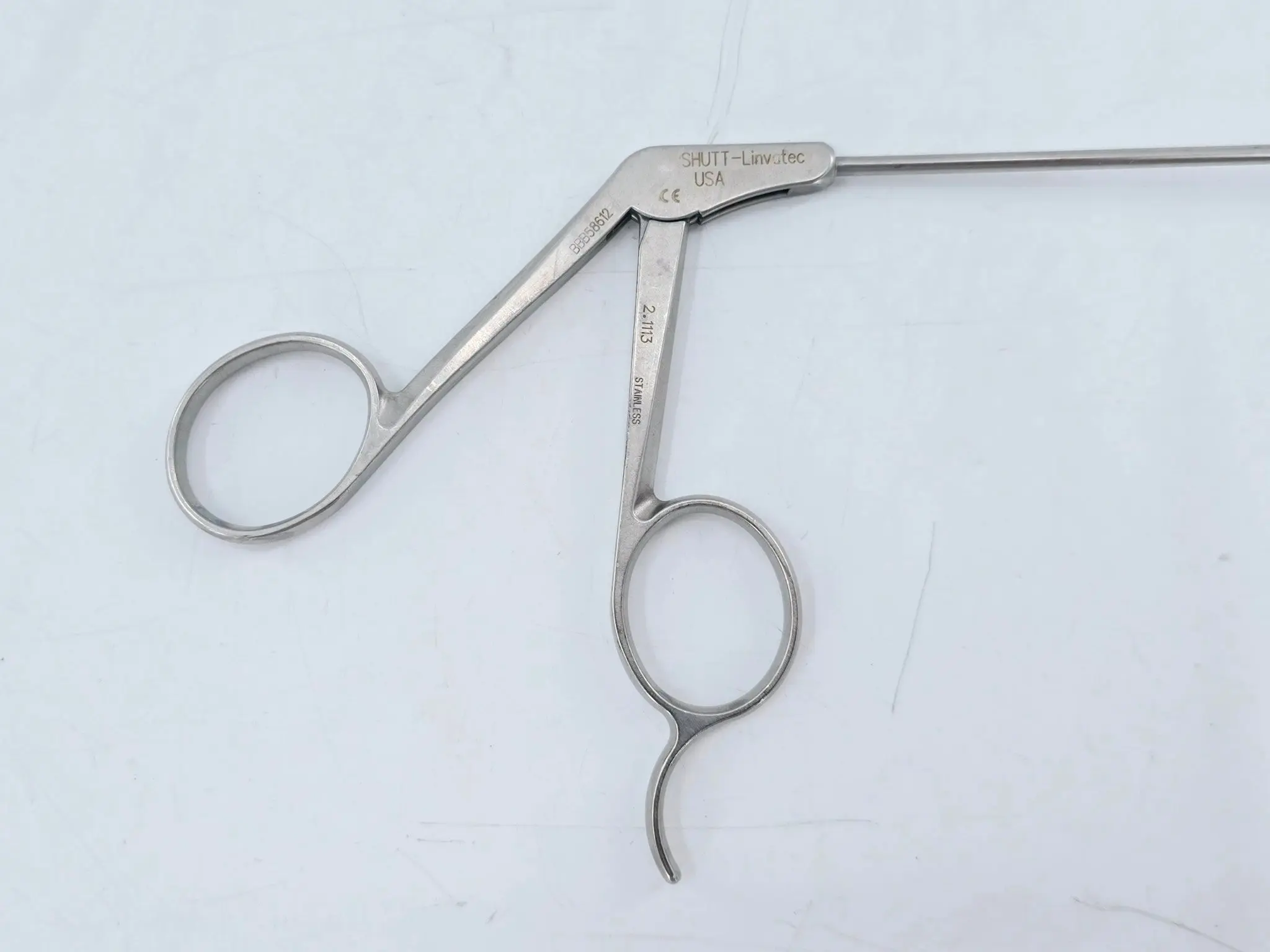 Shutt Linvatec 2.1113 Mini-Tip Arthroscopic Punch Forceps Angled 30° Left 8-7/8" - Image 3