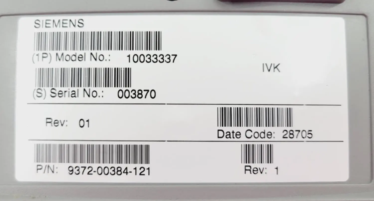 Siemens 10033337 Rev 01 Ultrasound Control Panel - Image 3